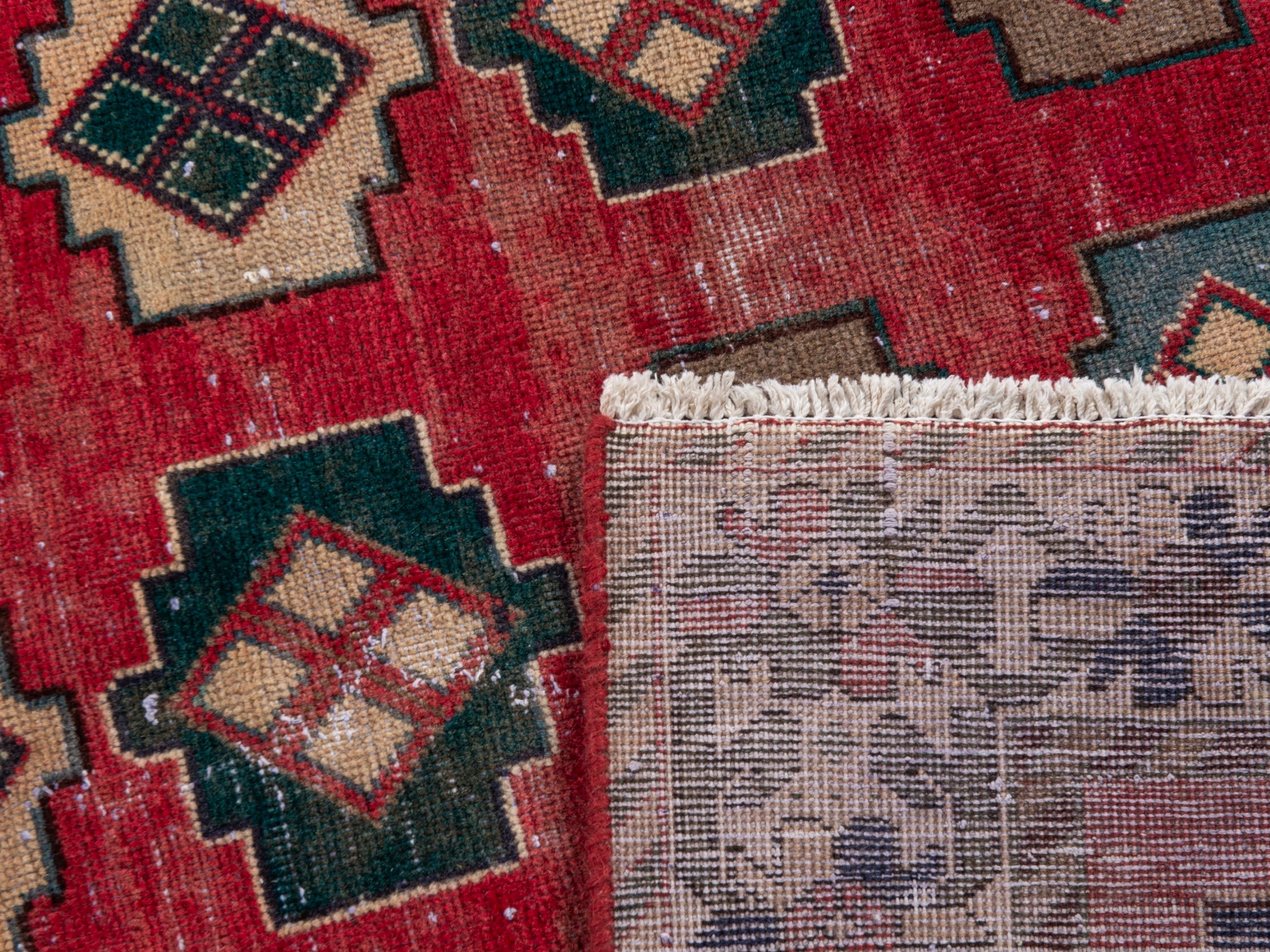 Persian Sirjan area rug in deep red and charcoal, view 19 of 19
