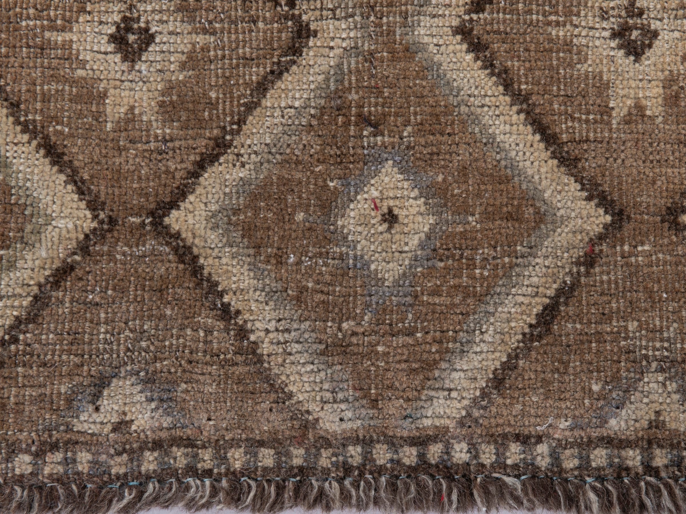 Persian Shiraz accent rug in taupe and greige, view 11 of 17