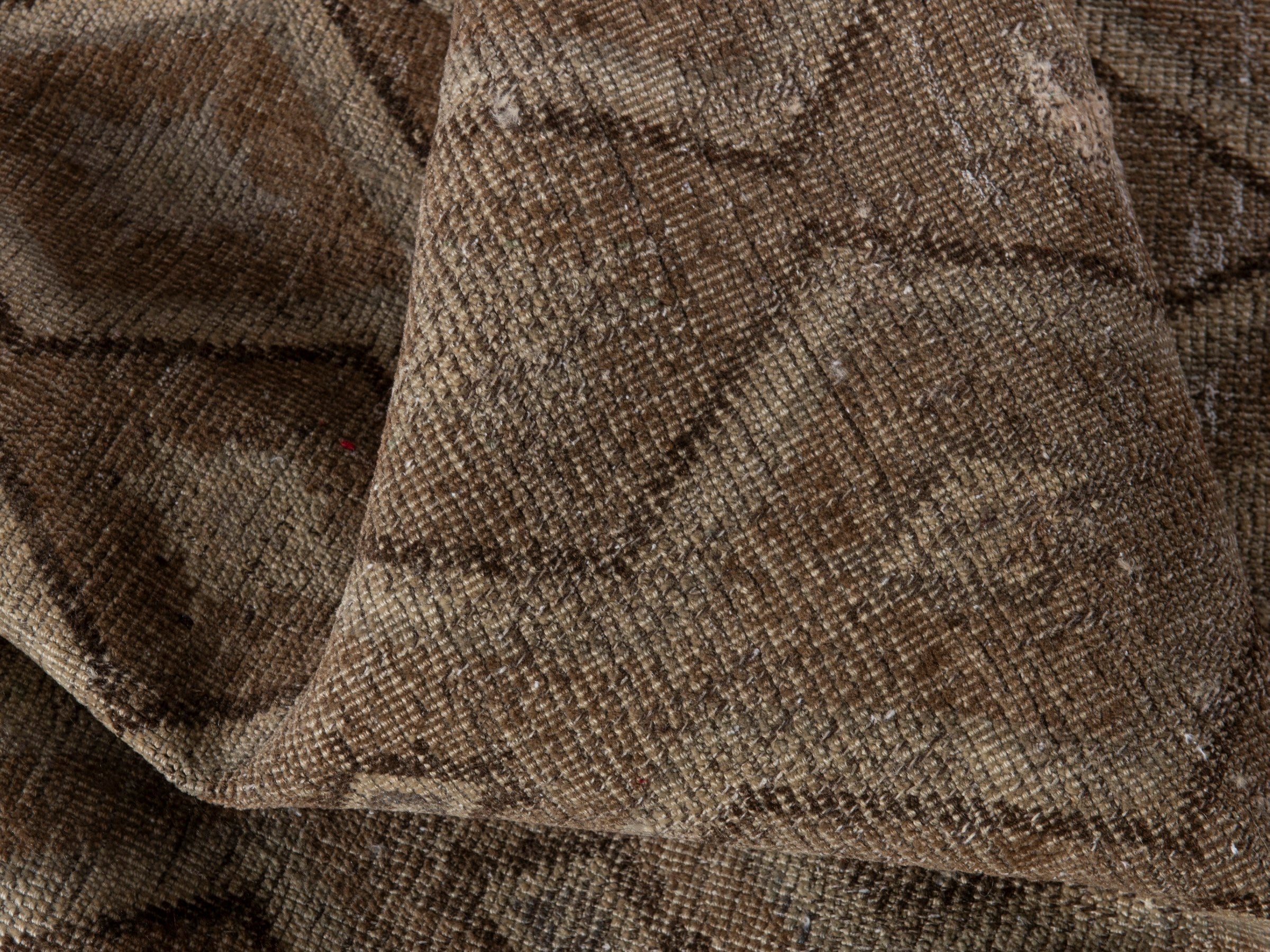 Persian Shiraz accent rug in taupe and greige, view 15 of 17
