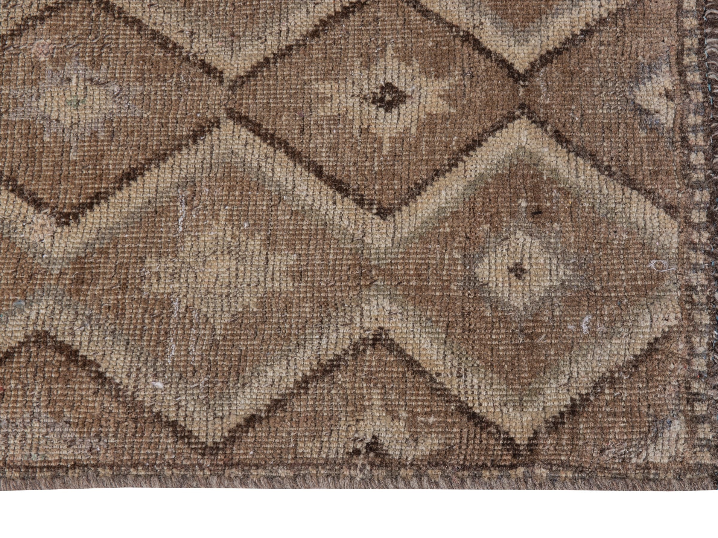 Persian Shiraz accent rug in taupe and greige, view 5 of 17