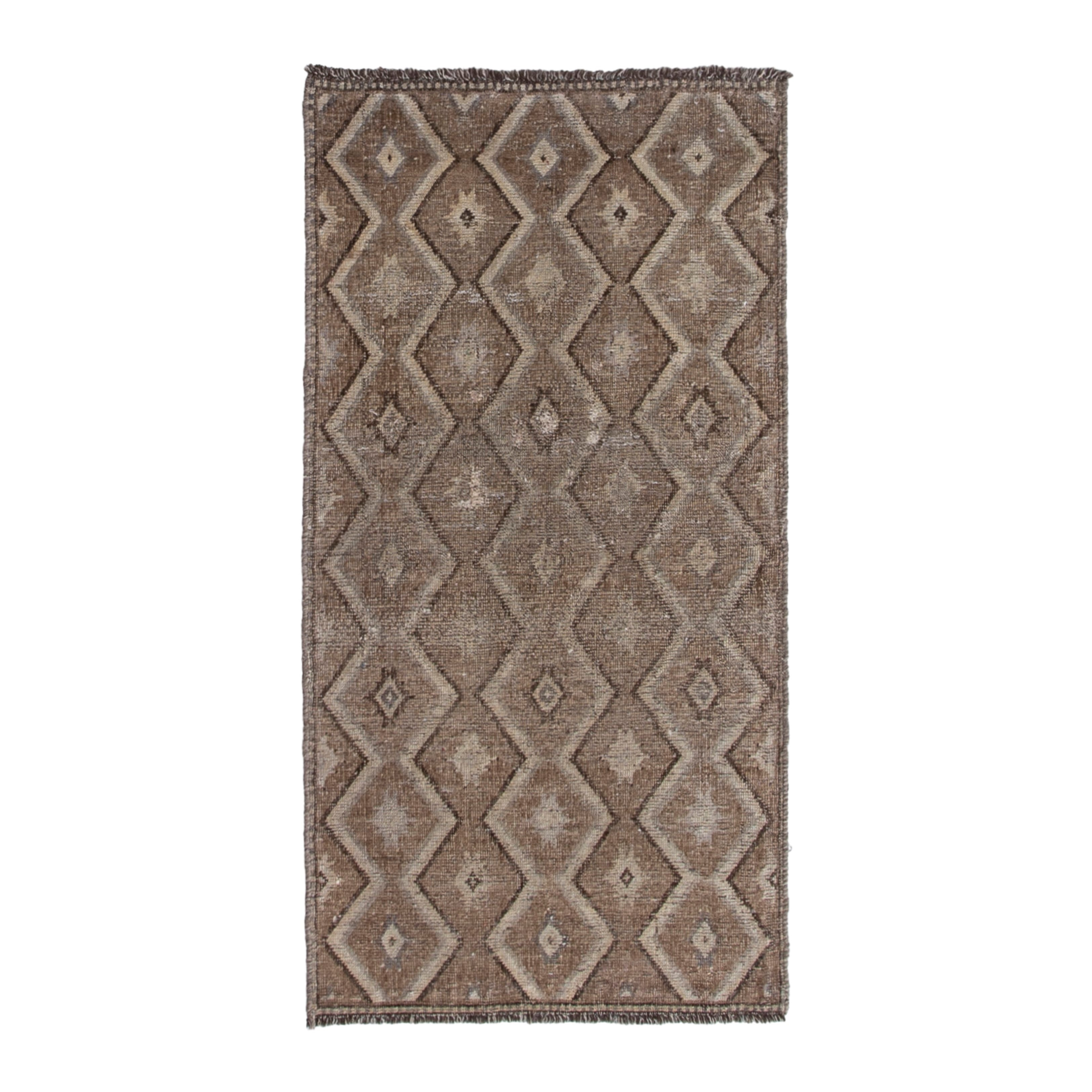 Persian Shiraz accent rug in taupe and greige, 2'9" x 5'3"