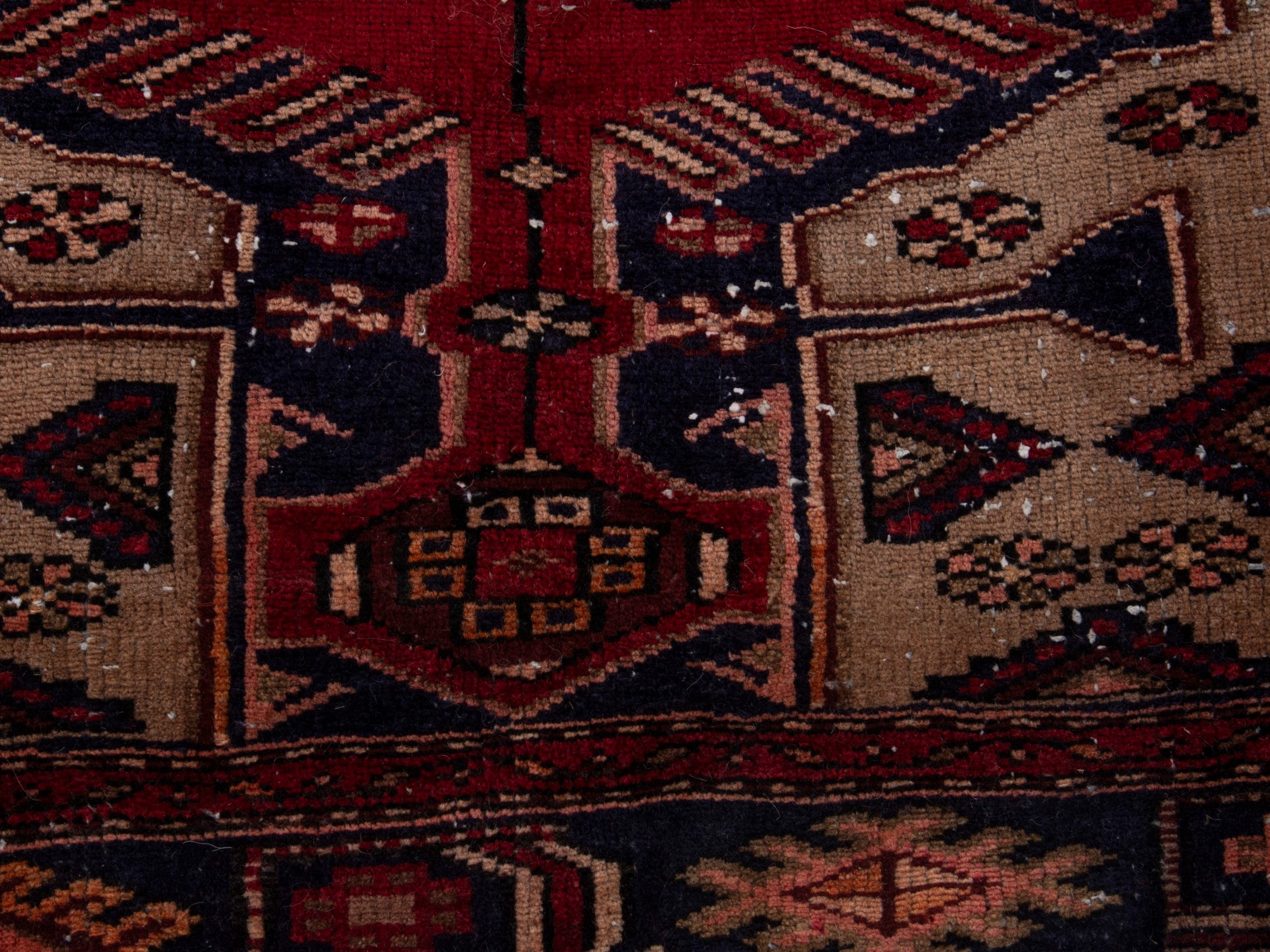 Persian Zanjan area rug in deep red and burgundy, view 11 of 18