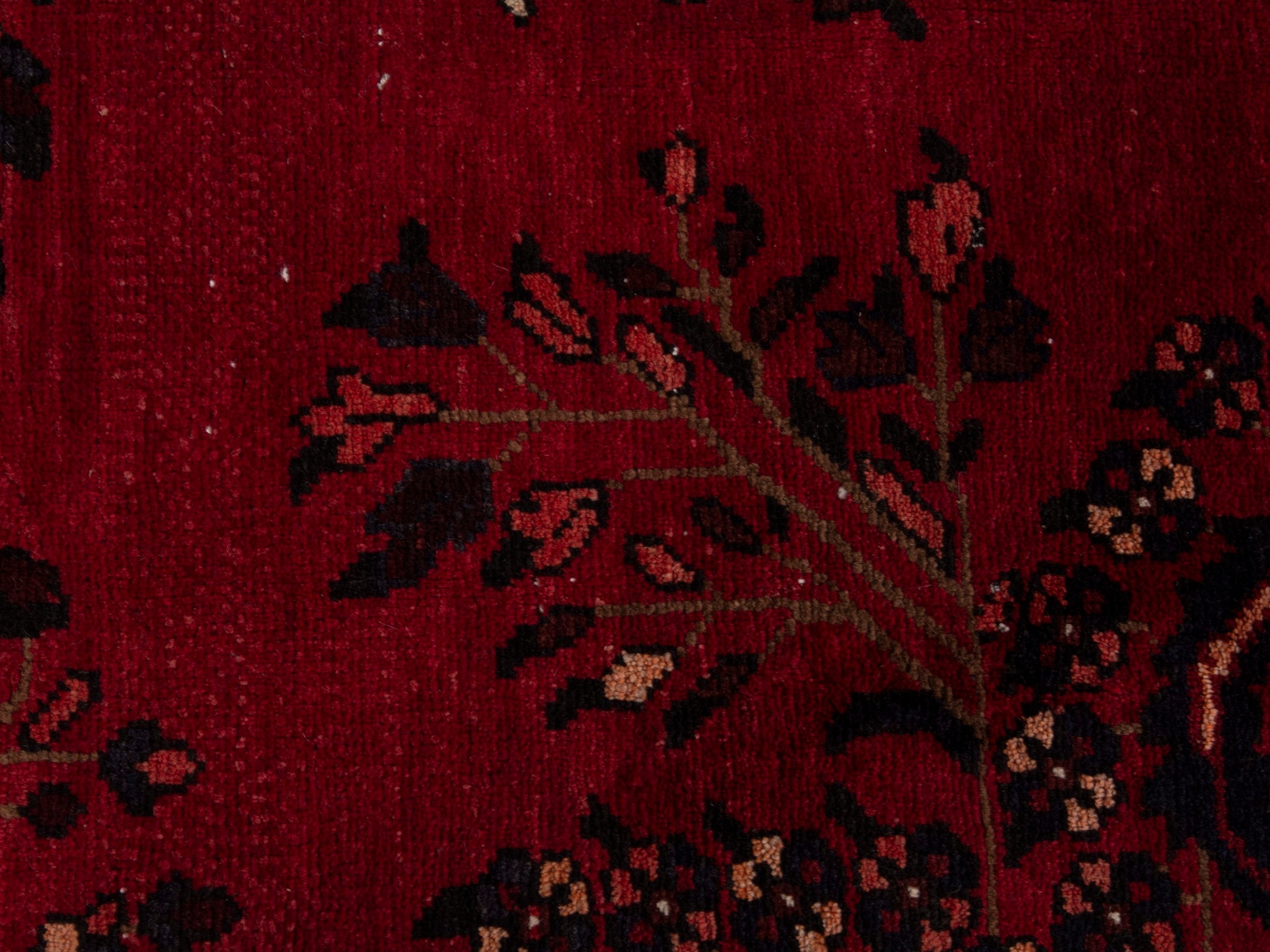 Persian Bakhtiari oversized rug in deep red and cream, view 13 of 20