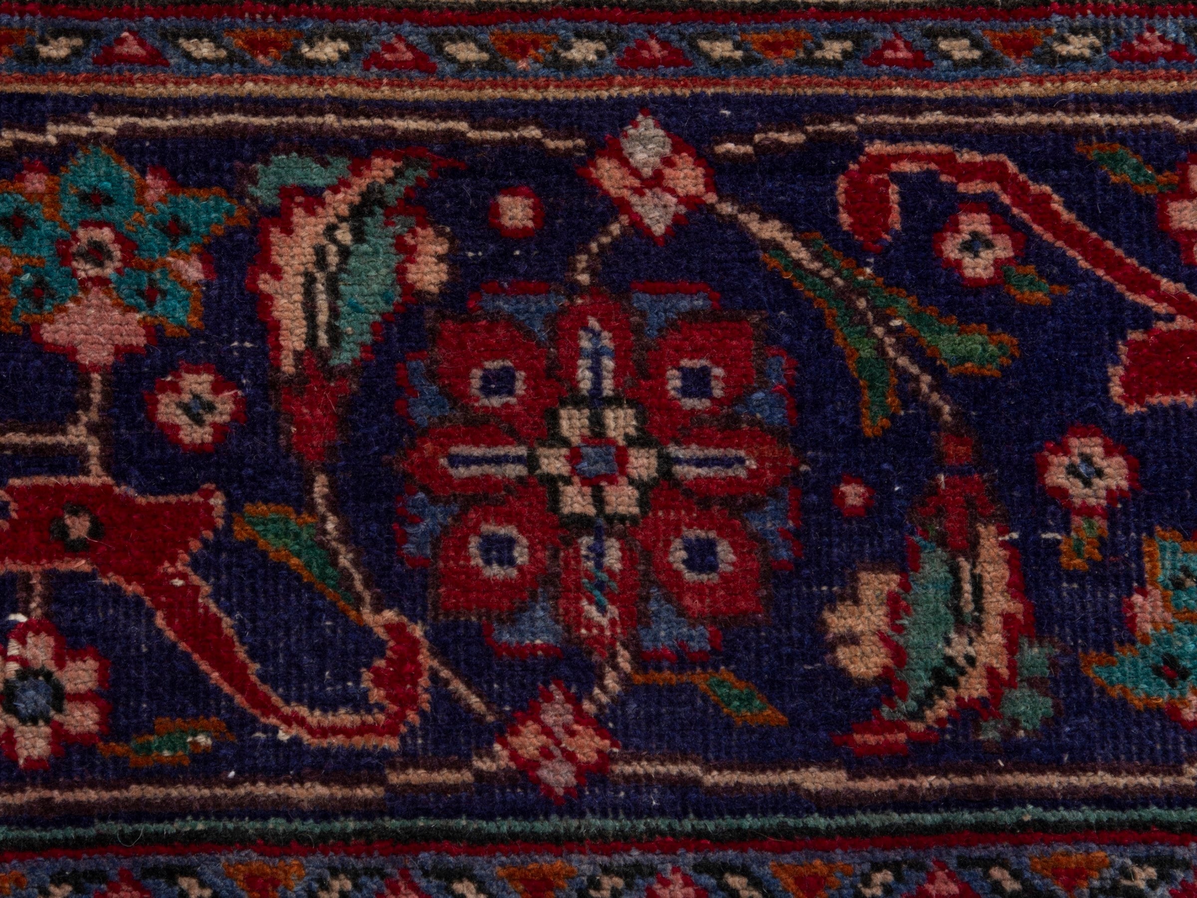 Persian Tabriz oversized rug in brown and burgundy, view 11 of 20