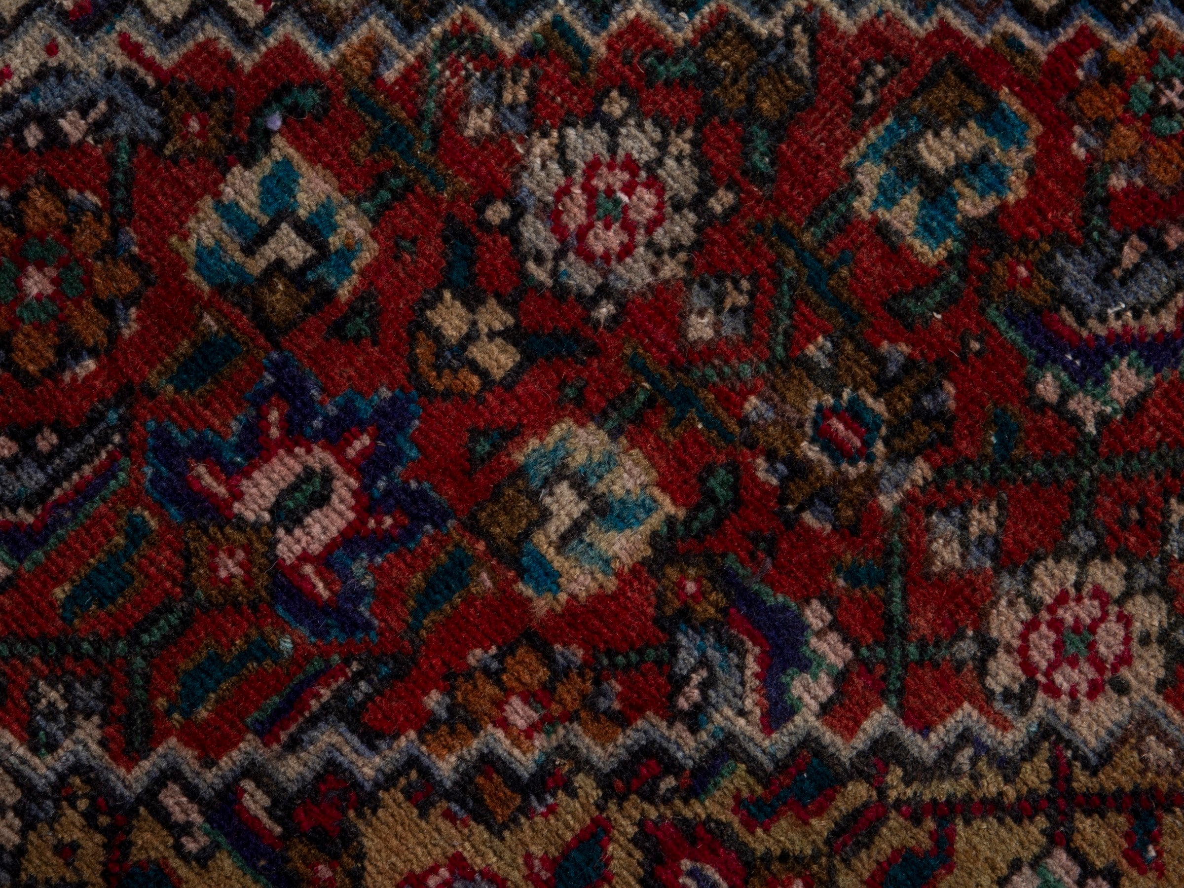 Persian Tabriz oversized rug in brown and burgundy, view 16 of 20