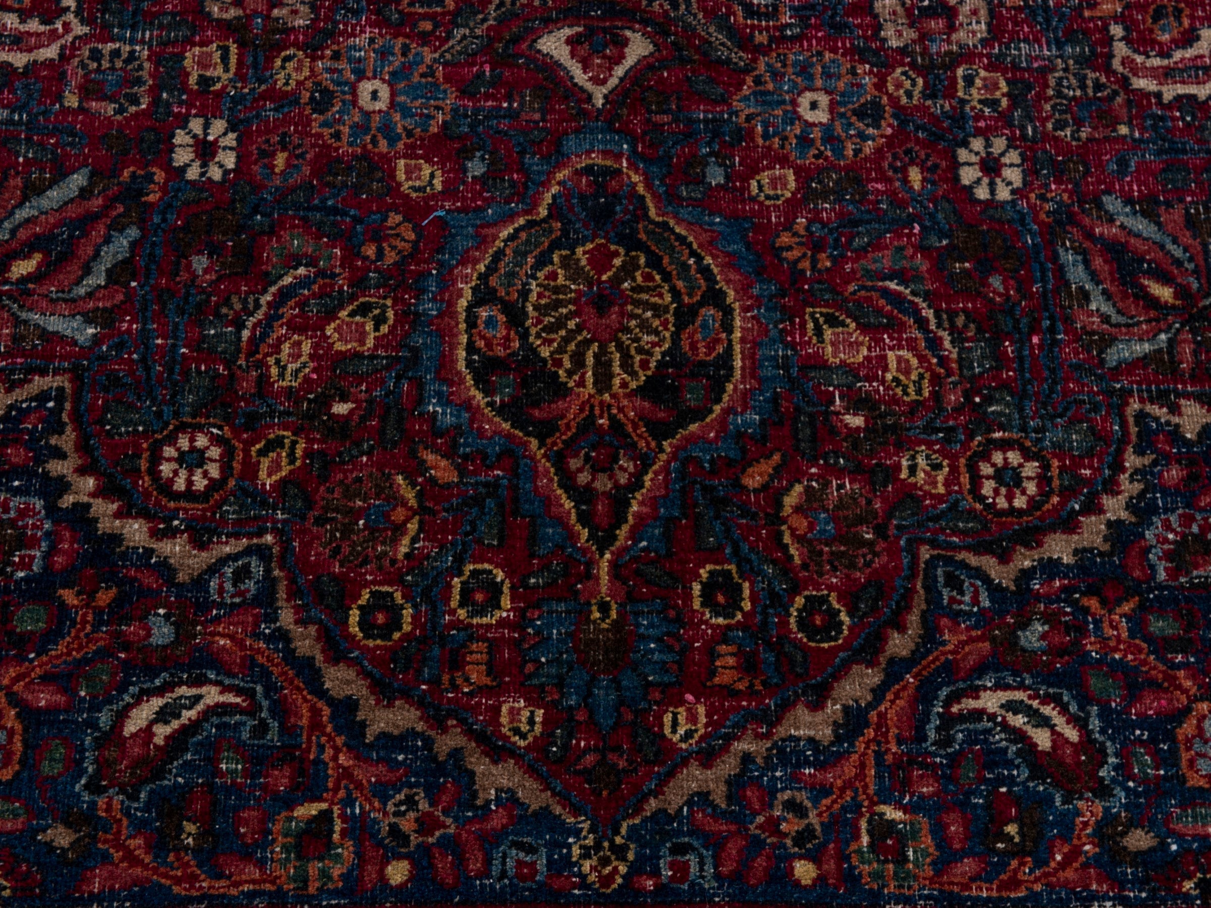 Persian Dorokhsh oversized rug in burgundy and deep red, view 11 of 20