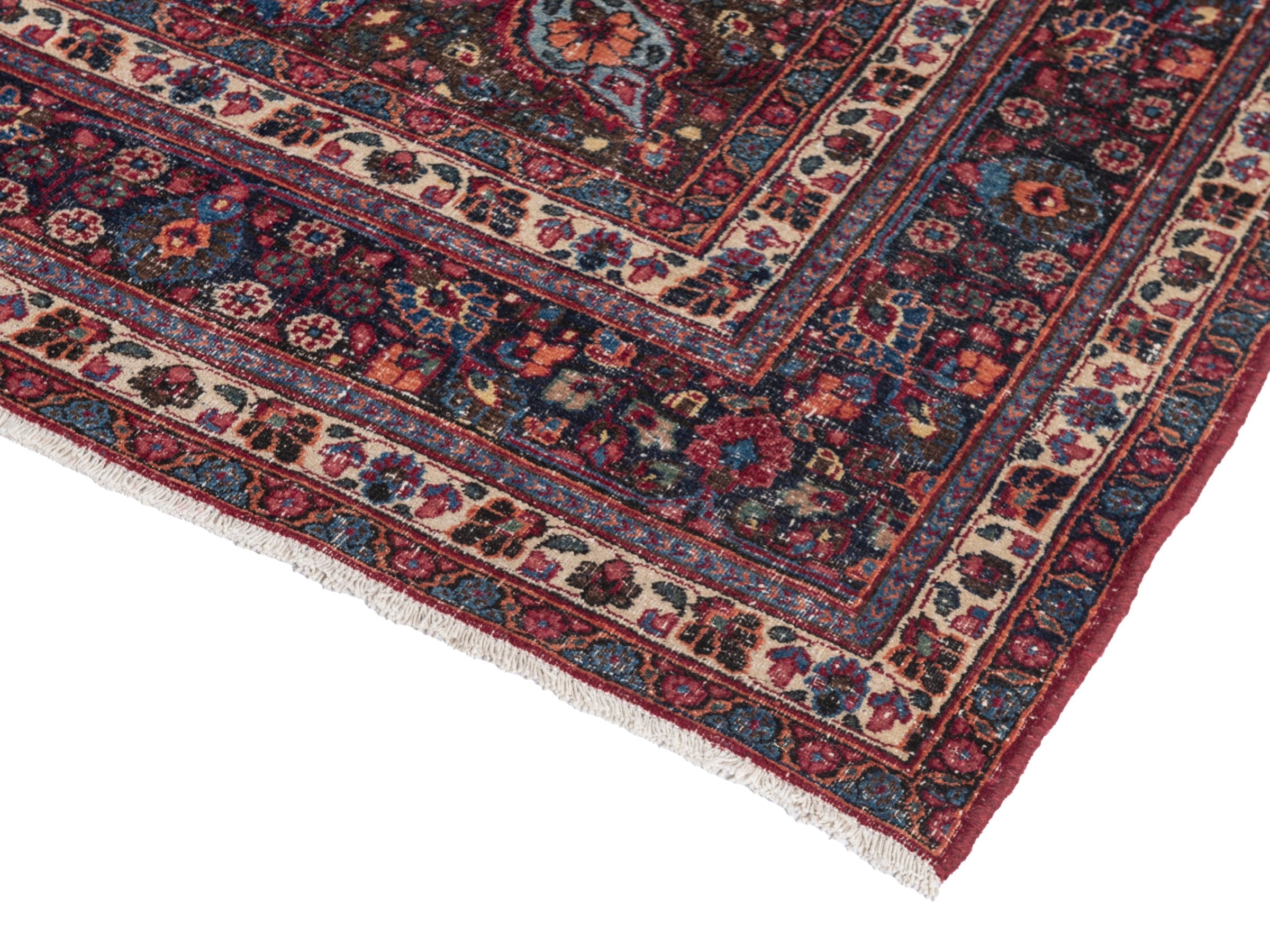 Persian Dorokhsh oversized rug in burgundy and deep red, view 6 of 20