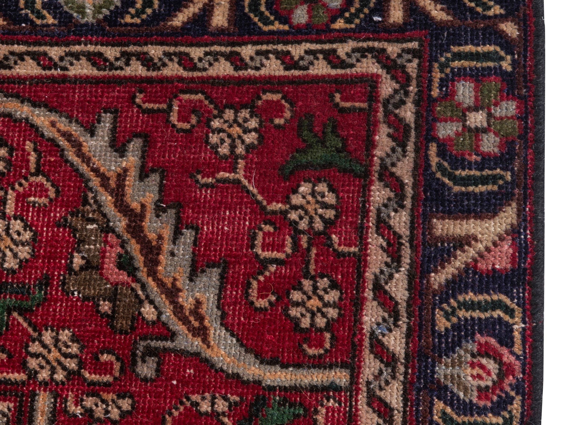 Persian Tabriz oversized rug in deep red and burgundy, view 5 of 21