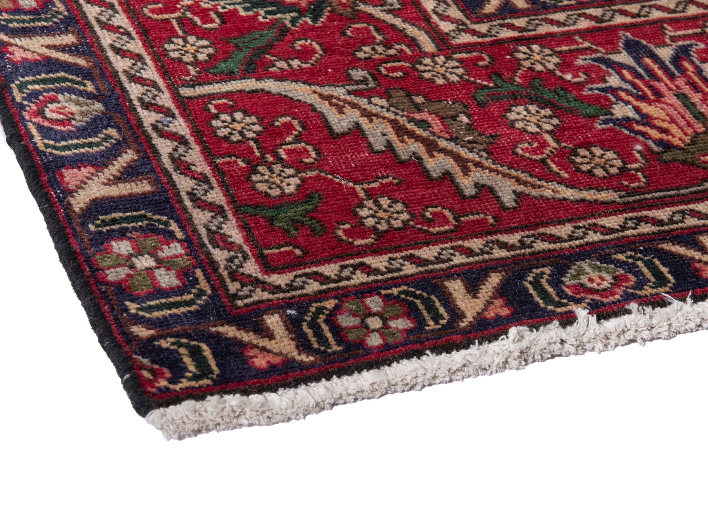 Persian Tabriz oversized rug in deep red and burgundy, view 6 of 21