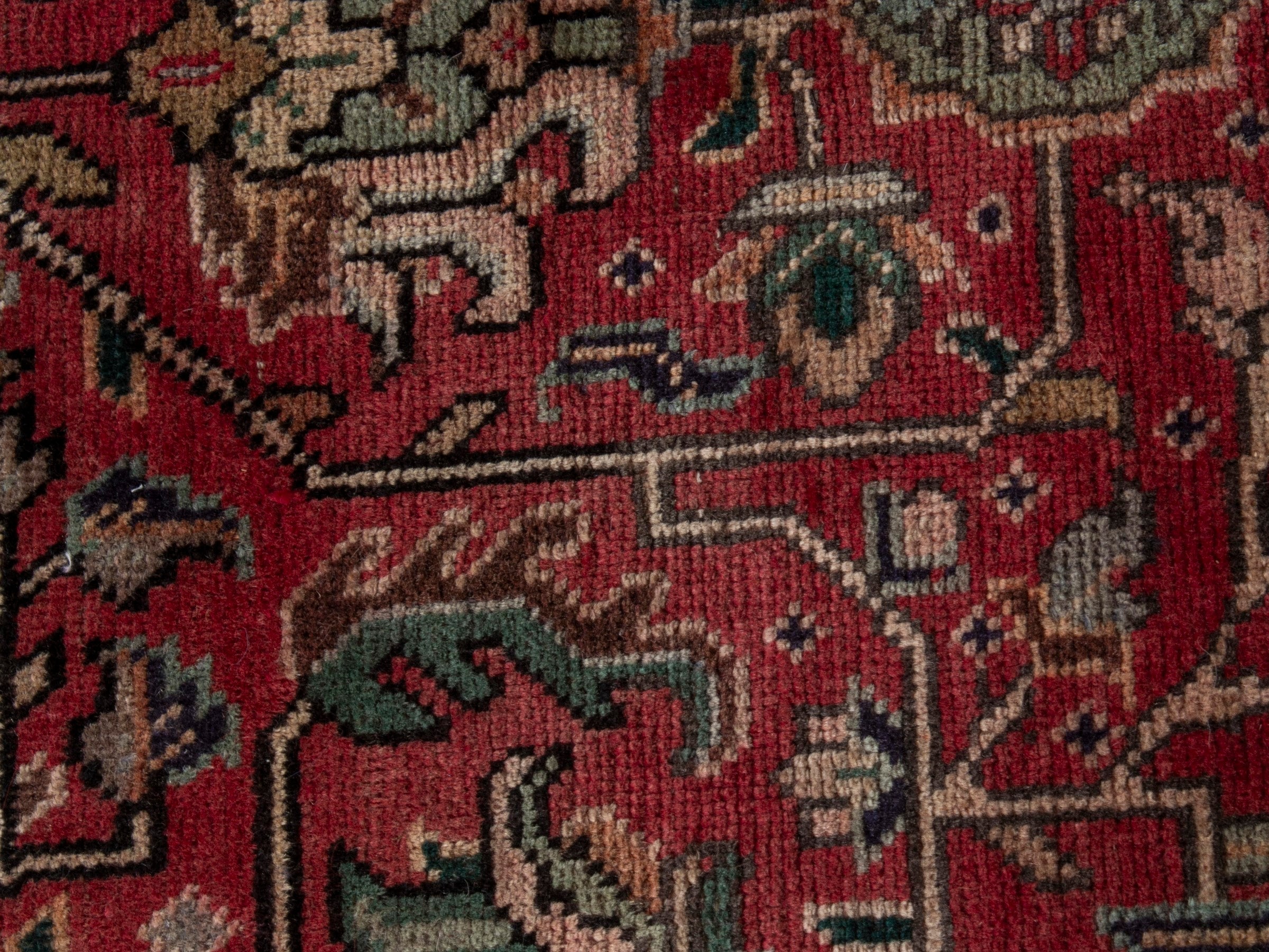 Persian Tabriz oversized rug in faded red and burgundy, view 13 of 20