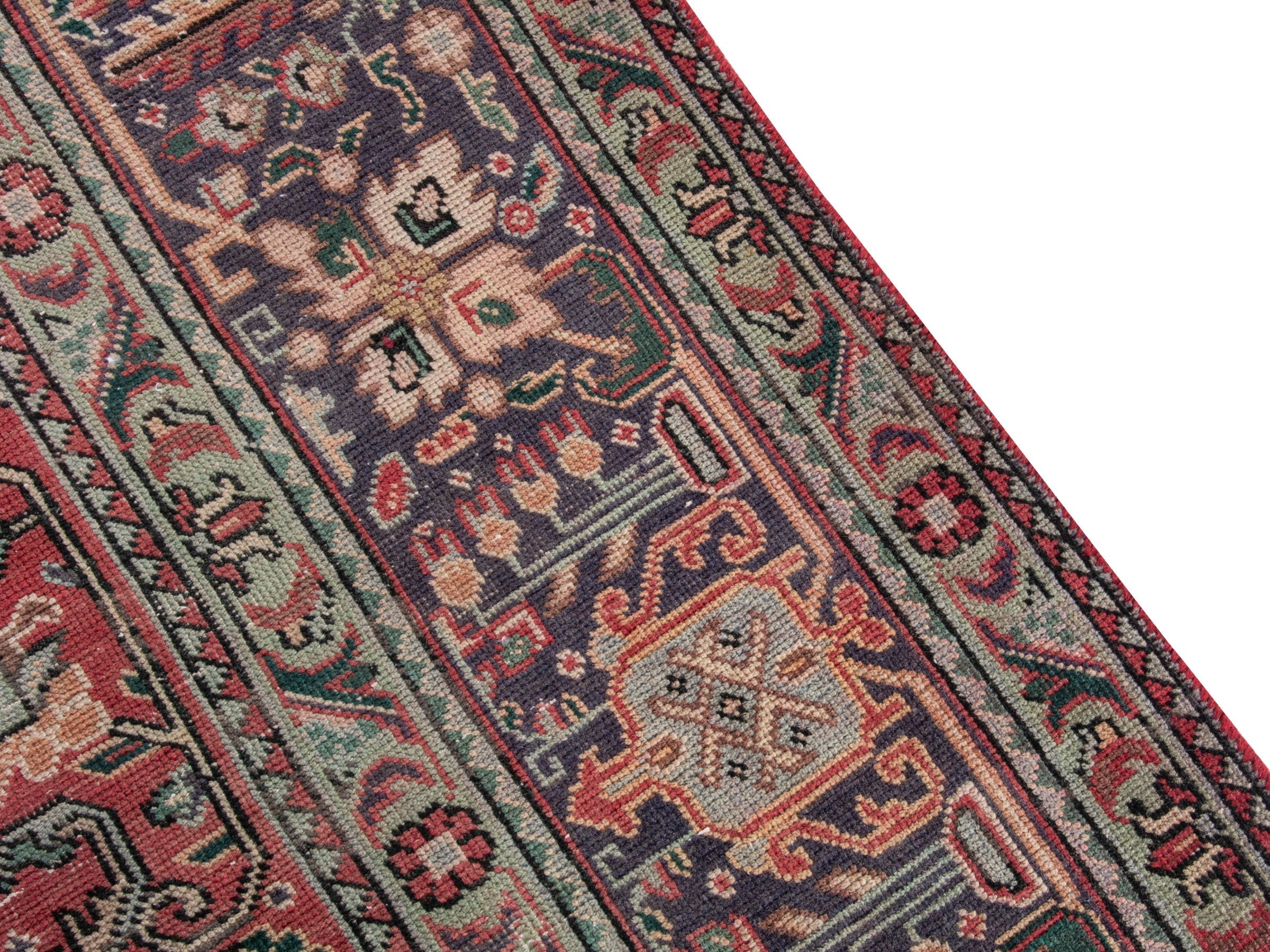 Persian Tabriz oversized rug in faded red and burgundy, view 7 of 20