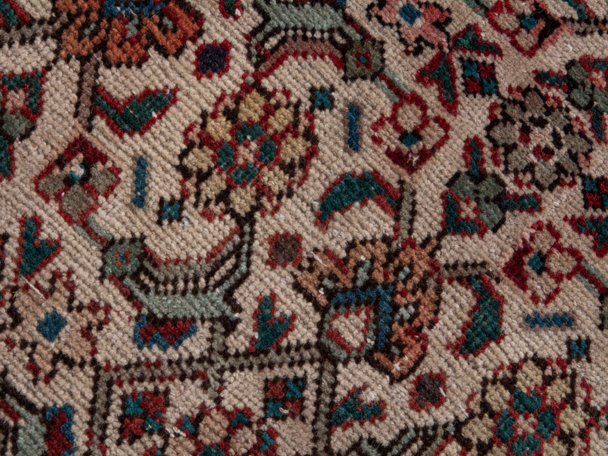 Persian Tabriz oversized rug in rust and navy, view 15 of 21