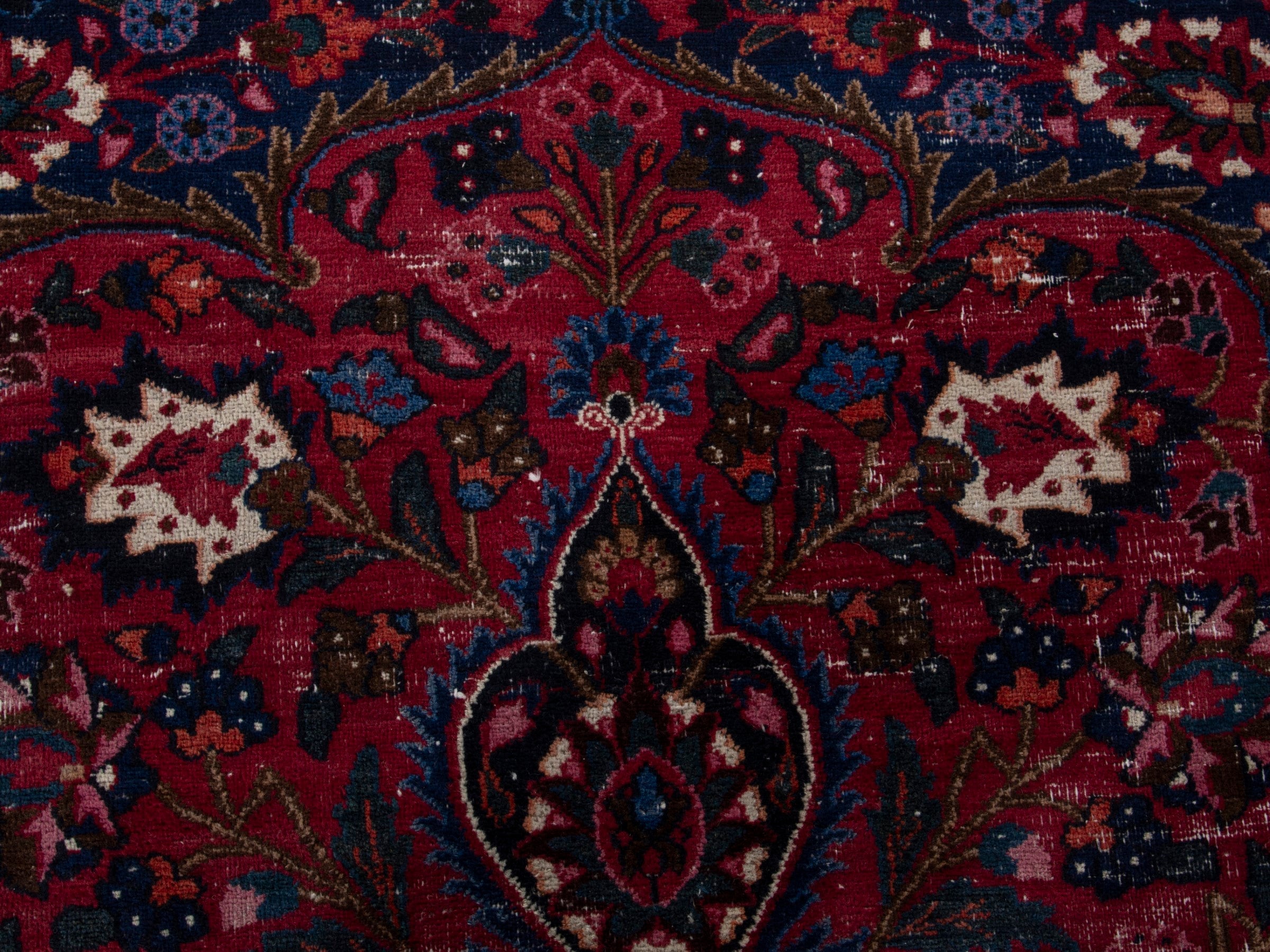 Persian Dorokhsh oversized rug in burgundy and deep red, view 12 of 21