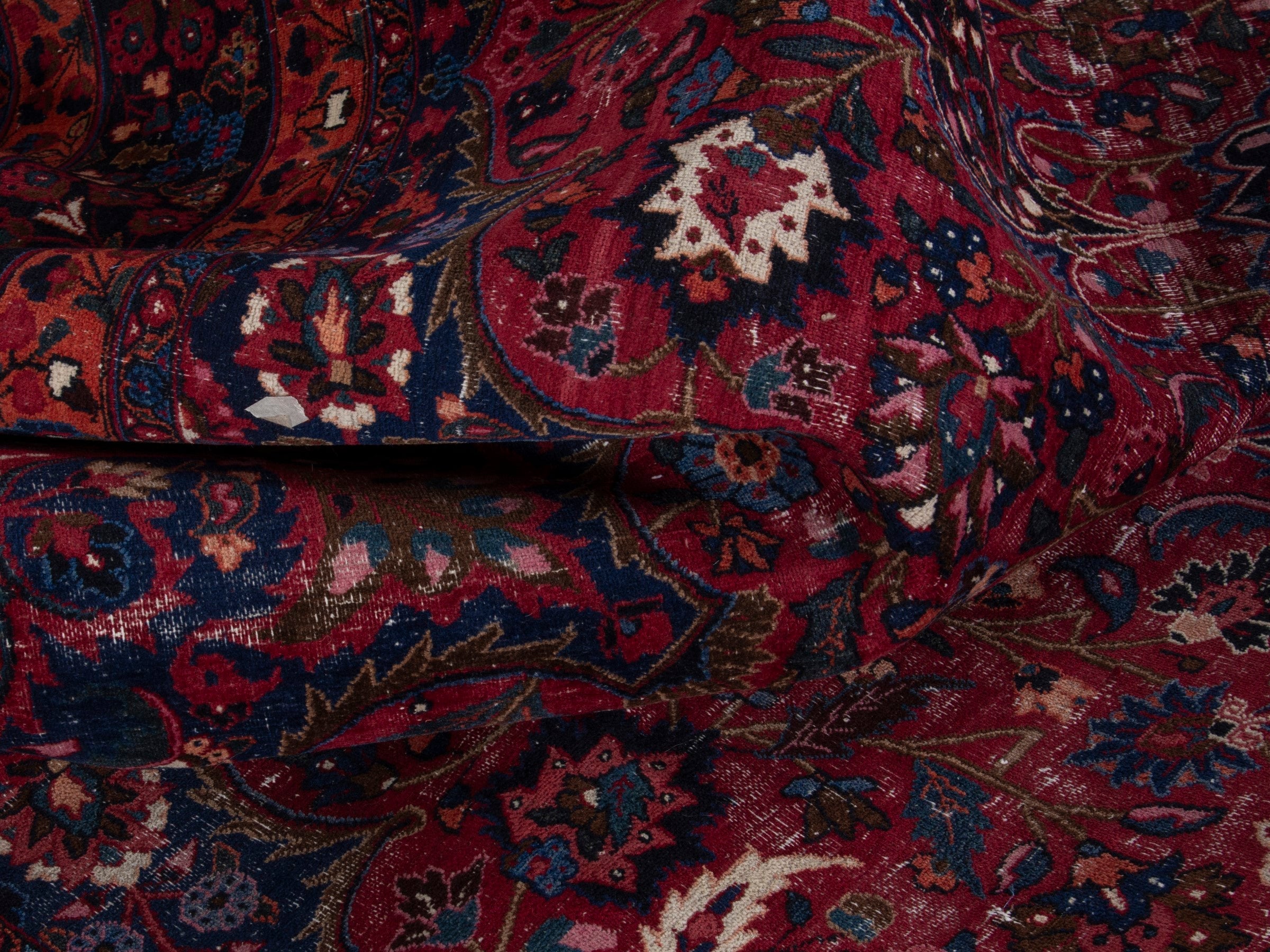 Persian Dorokhsh oversized rug in burgundy and deep red, view 17 of 21