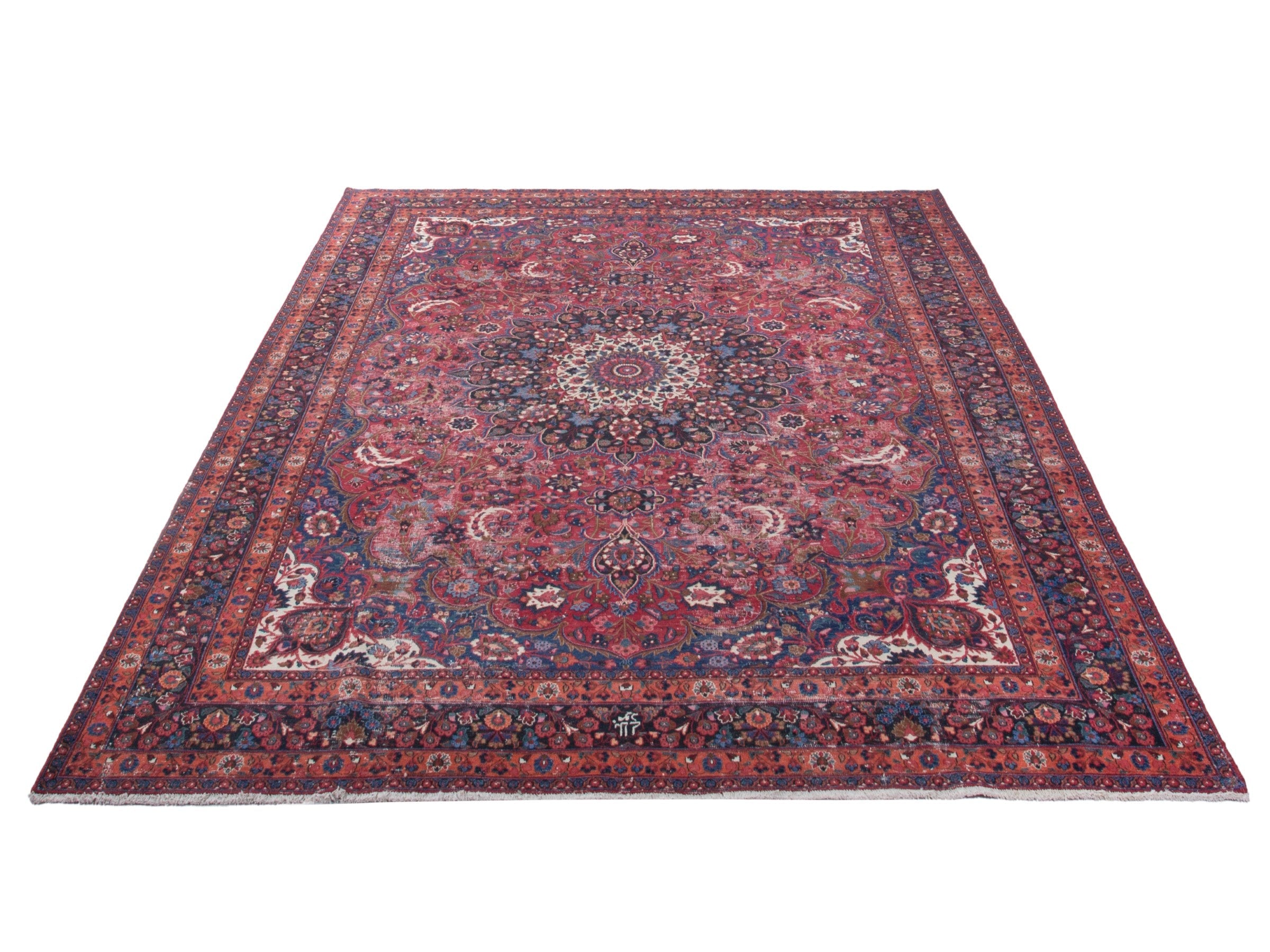 Persian Dorokhsh oversized rug in burgundy and deep red, view 3 of 21