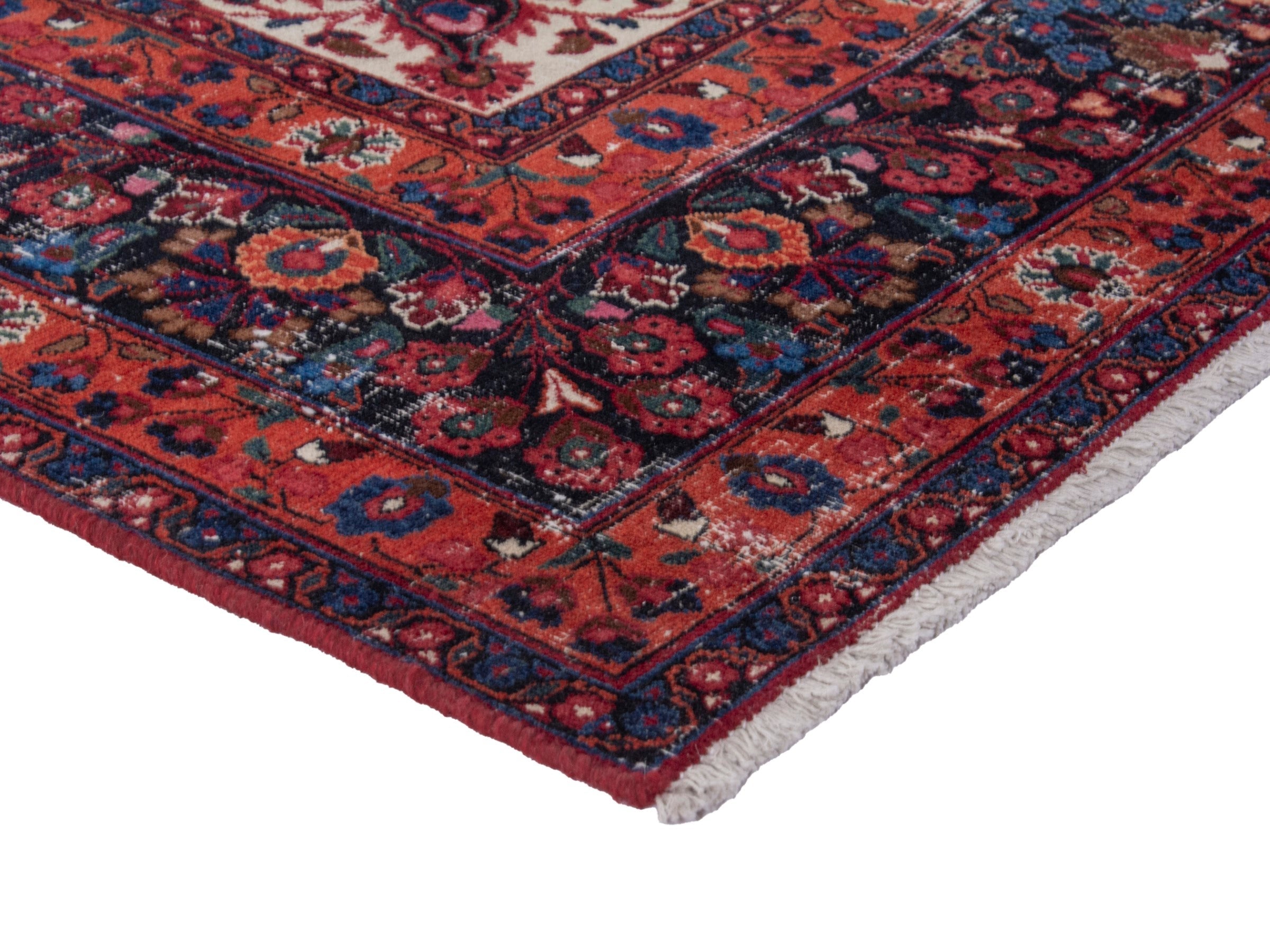 Persian Dorokhsh oversized rug in burgundy and deep red, view 6 of 21