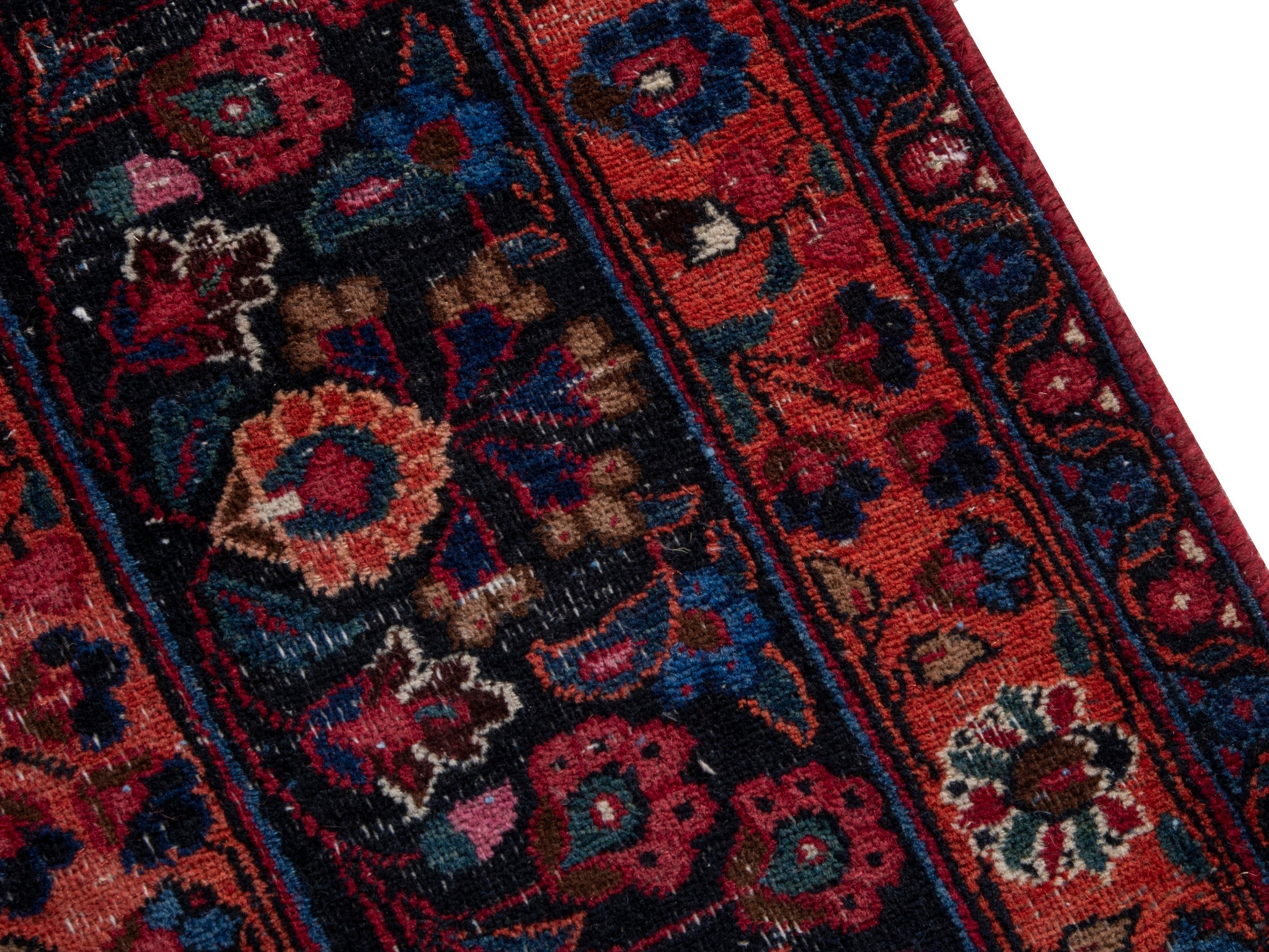 Persian Dorokhsh oversized rug in burgundy and deep red, view 7 of 21