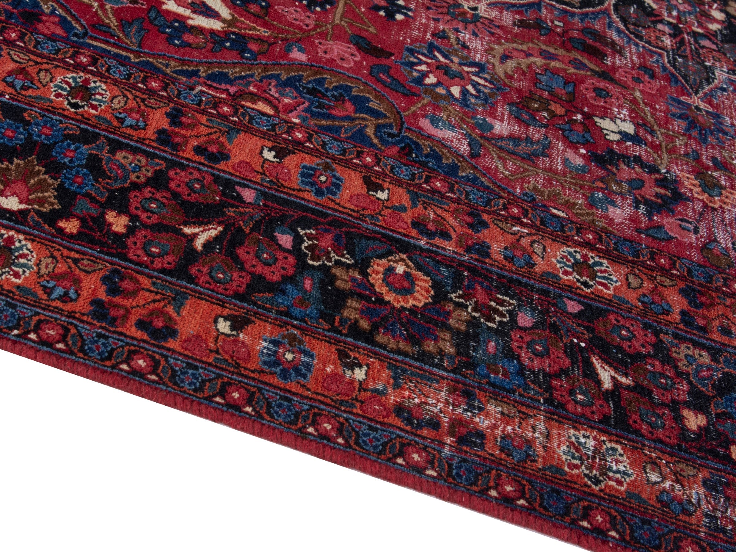 Persian Dorokhsh oversized rug in burgundy and deep red, view 8 of 21