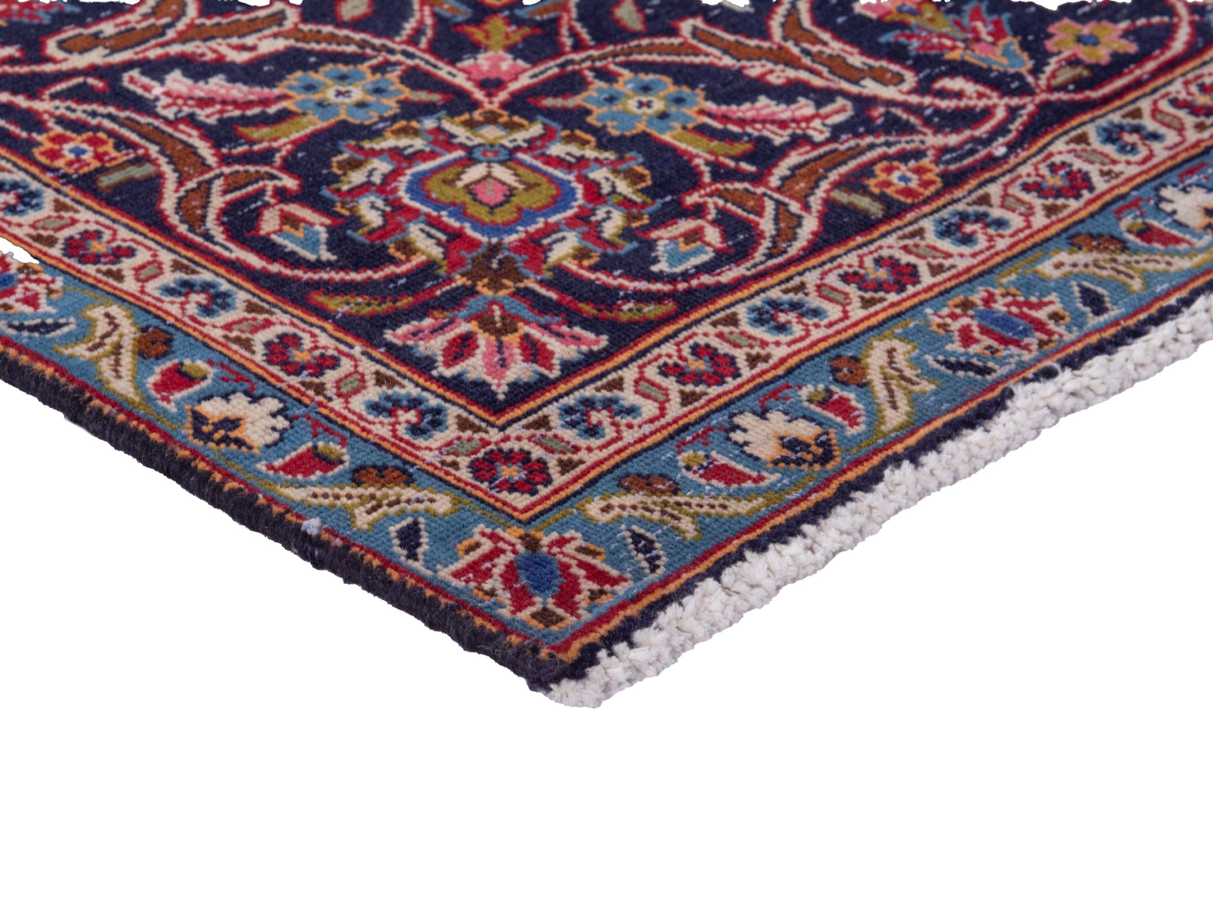Persian Kashan oversized rug in deep red and burgundy, view 5 of 12