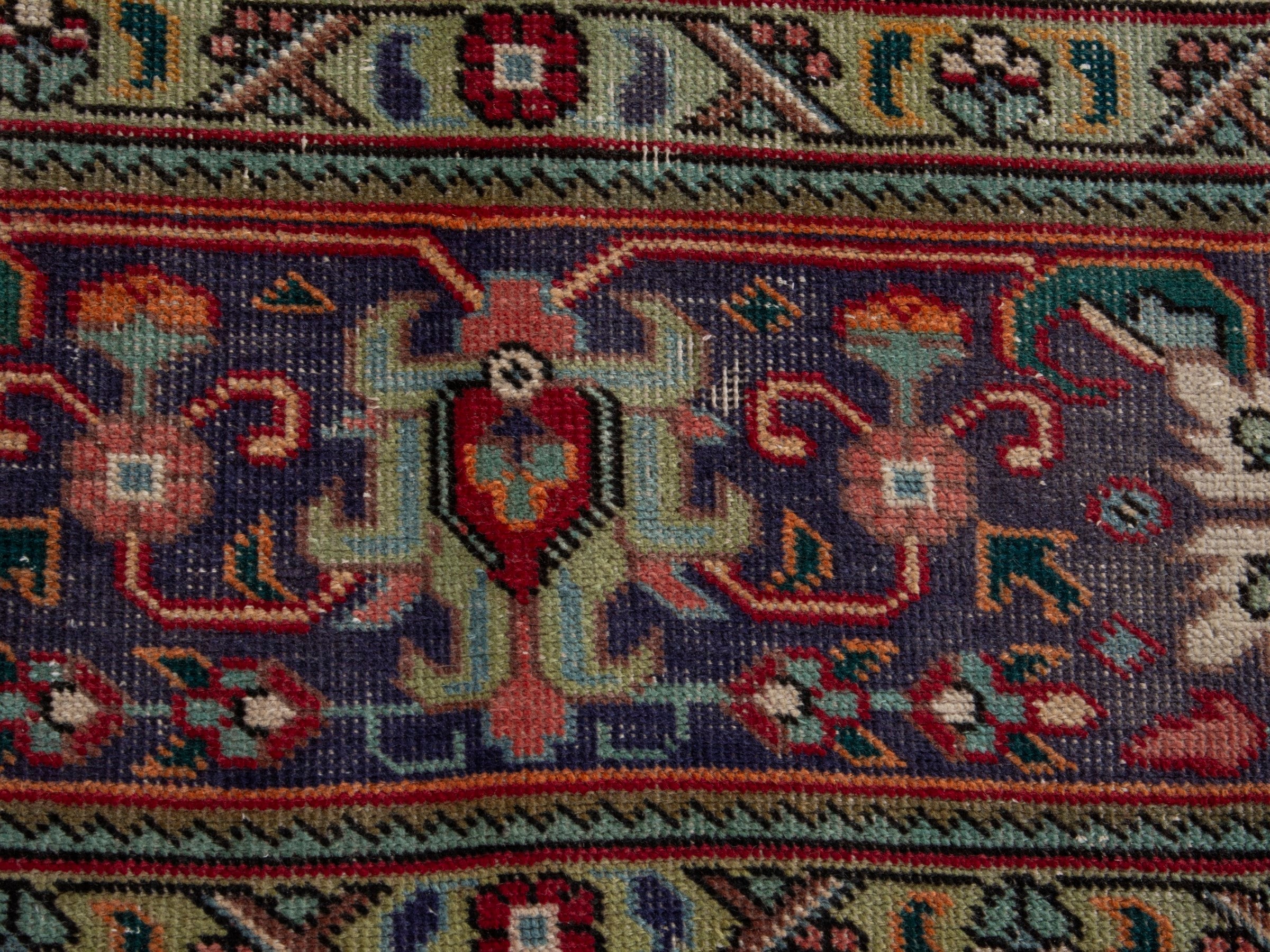 Persian Tabriz oversized rug in deep red and burgundy, view 10 of 18