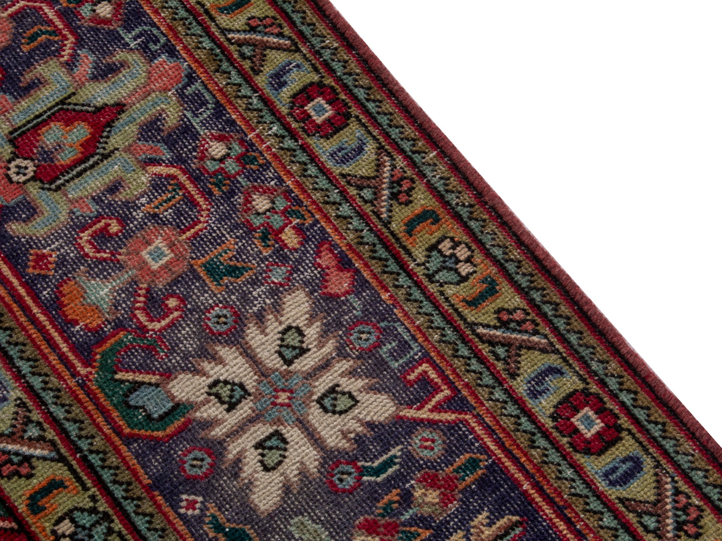 Persian Tabriz oversized rug in deep red and burgundy, view 6 of 18