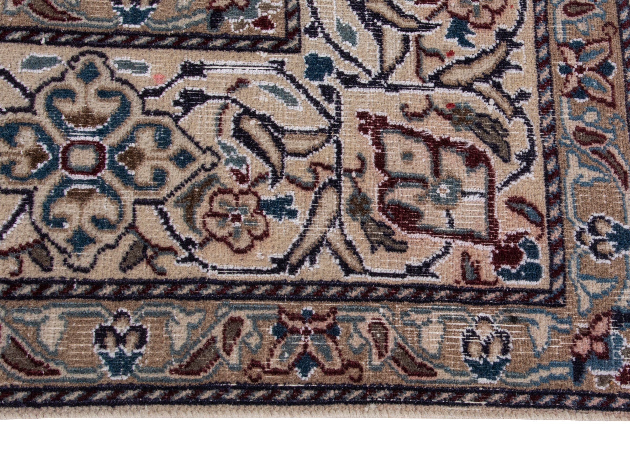 Persian Nain oversized rug in cream and greige, view 5 of 21