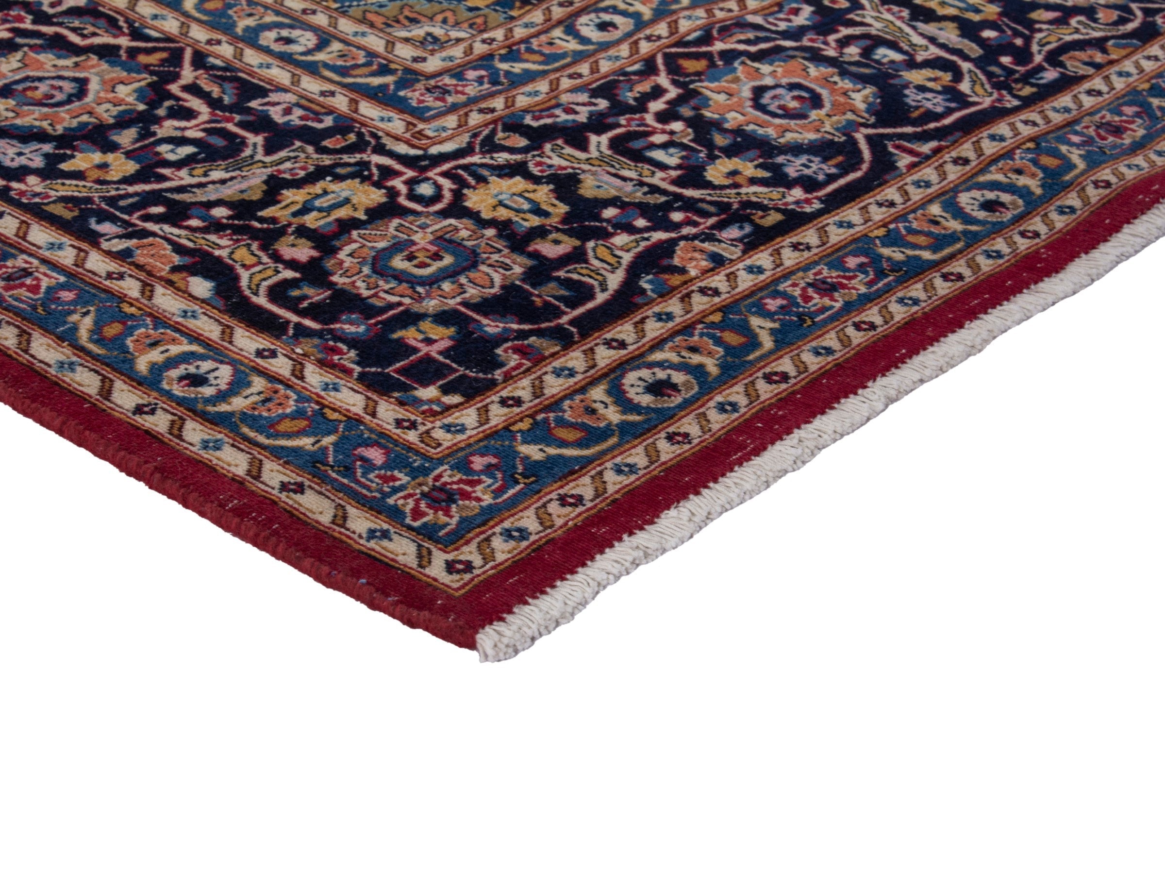 Persian Mashhad oversized rug in burgundy and black cherry, view 6 of 19