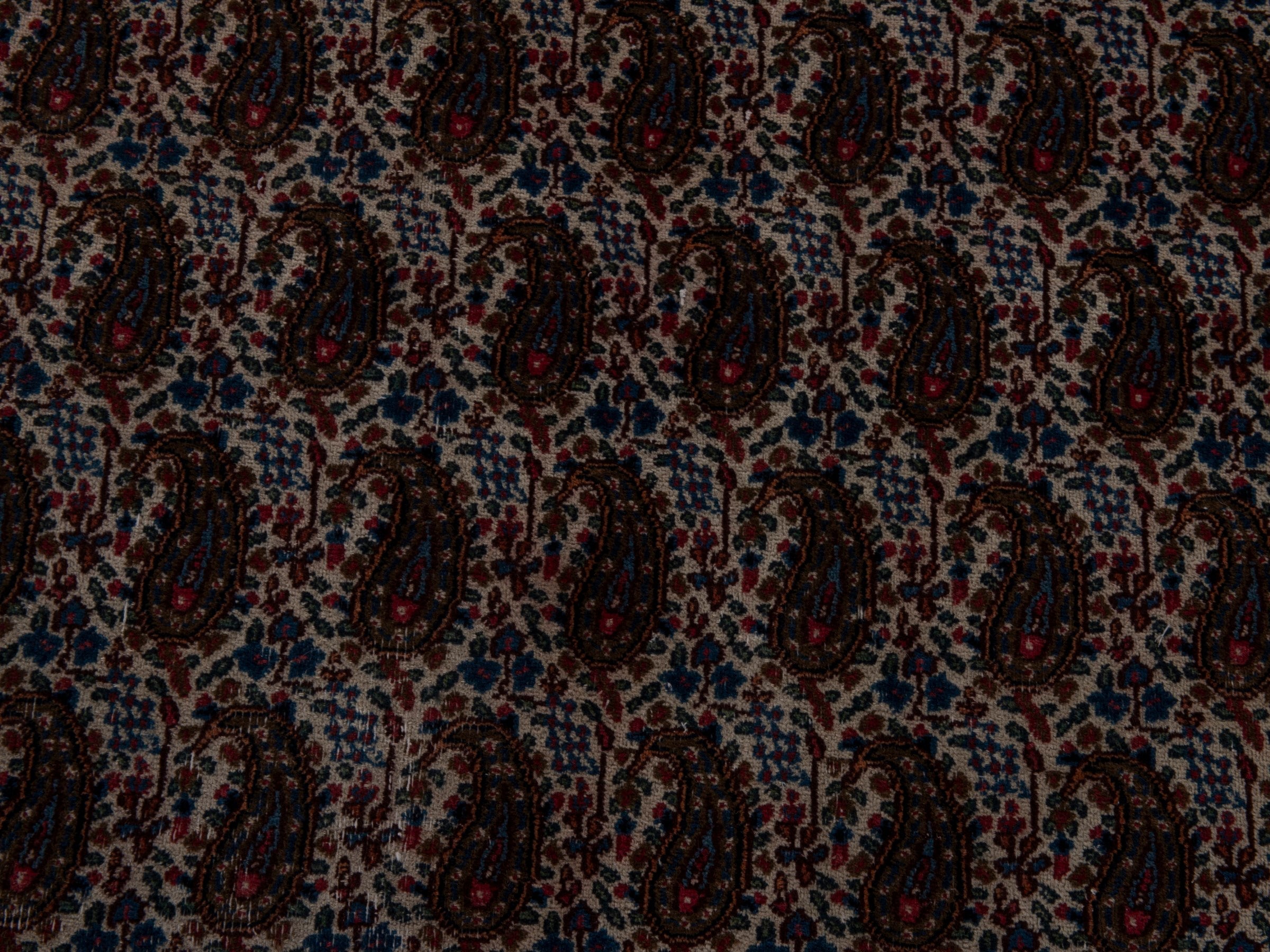 Persian Birjand area rug in dark brown and terracotta, view 11 of 18