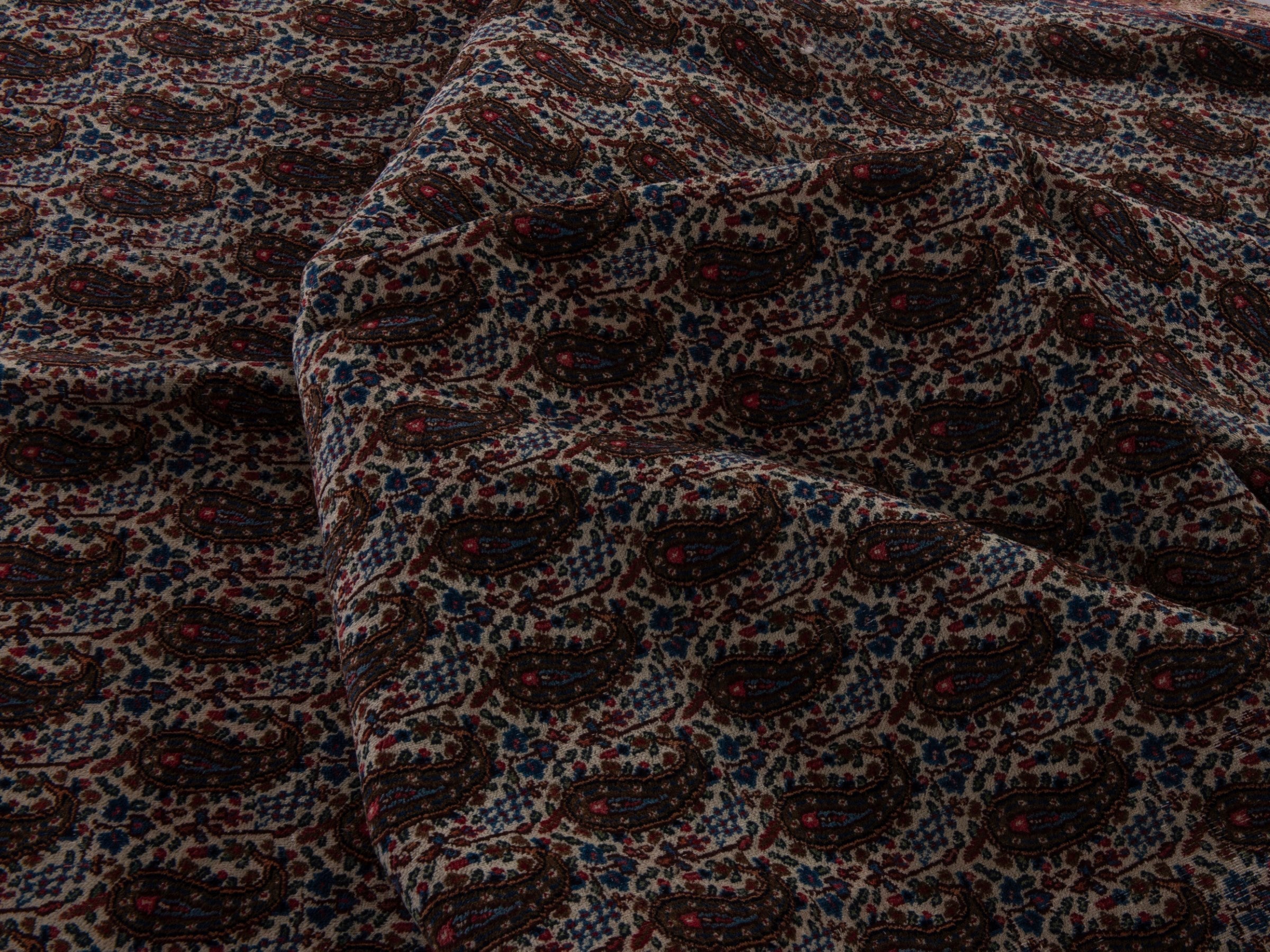 Persian Birjand area rug in dark brown and terracotta, view 17 of 18