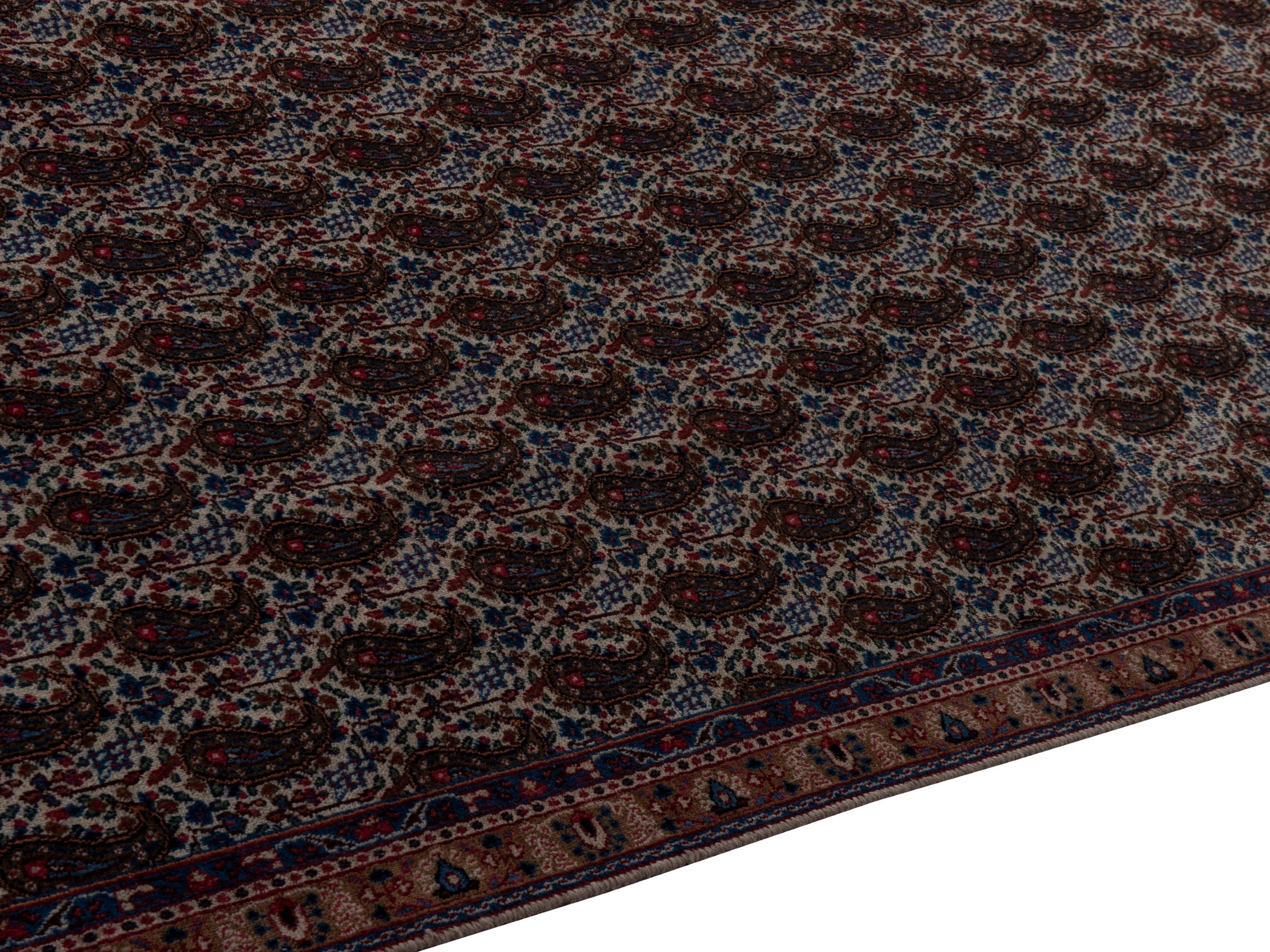 Persian Birjand area rug in dark brown and terracotta, view 8 of 18