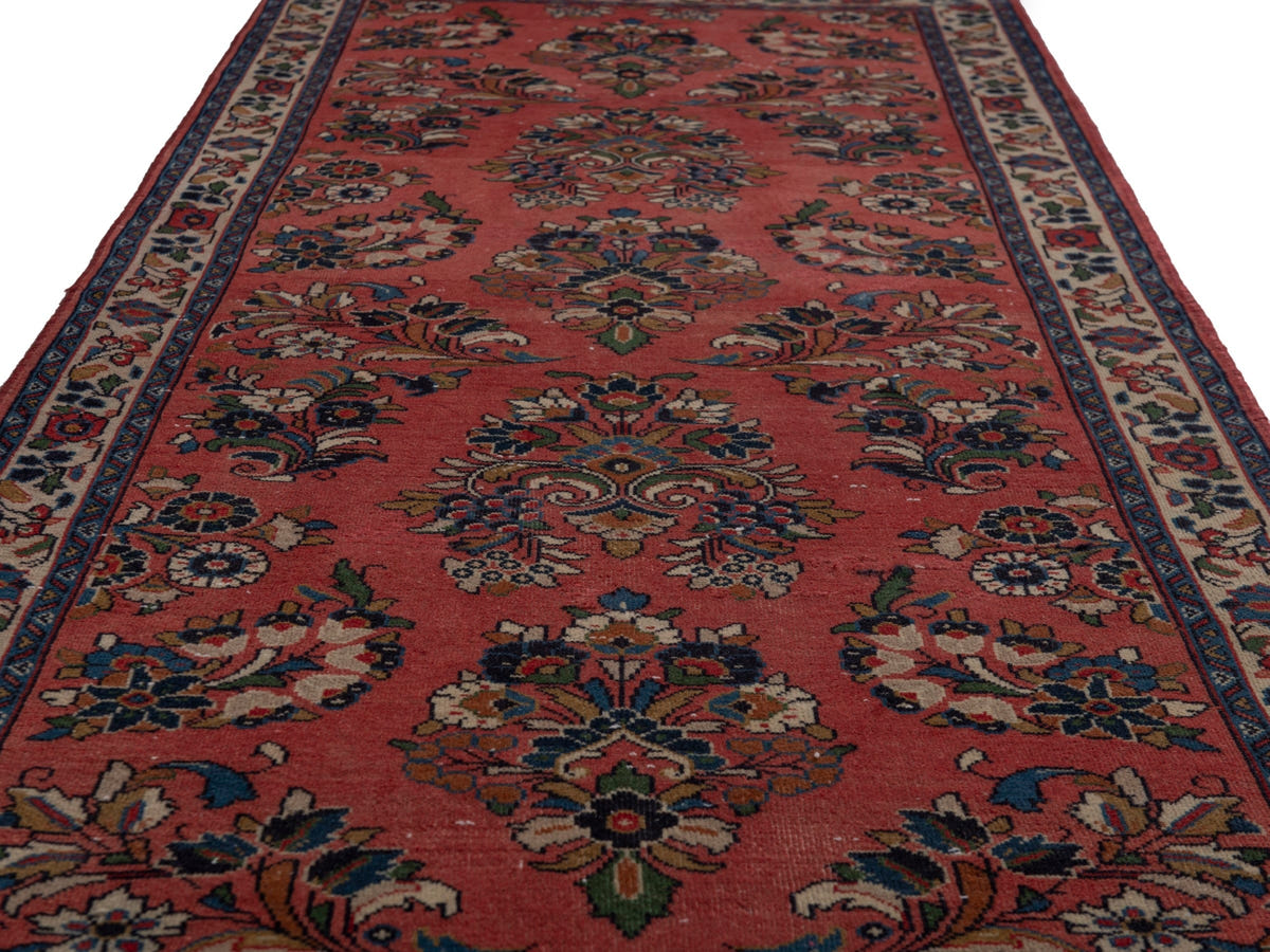 5636, Persian Sarouk Runner Rug