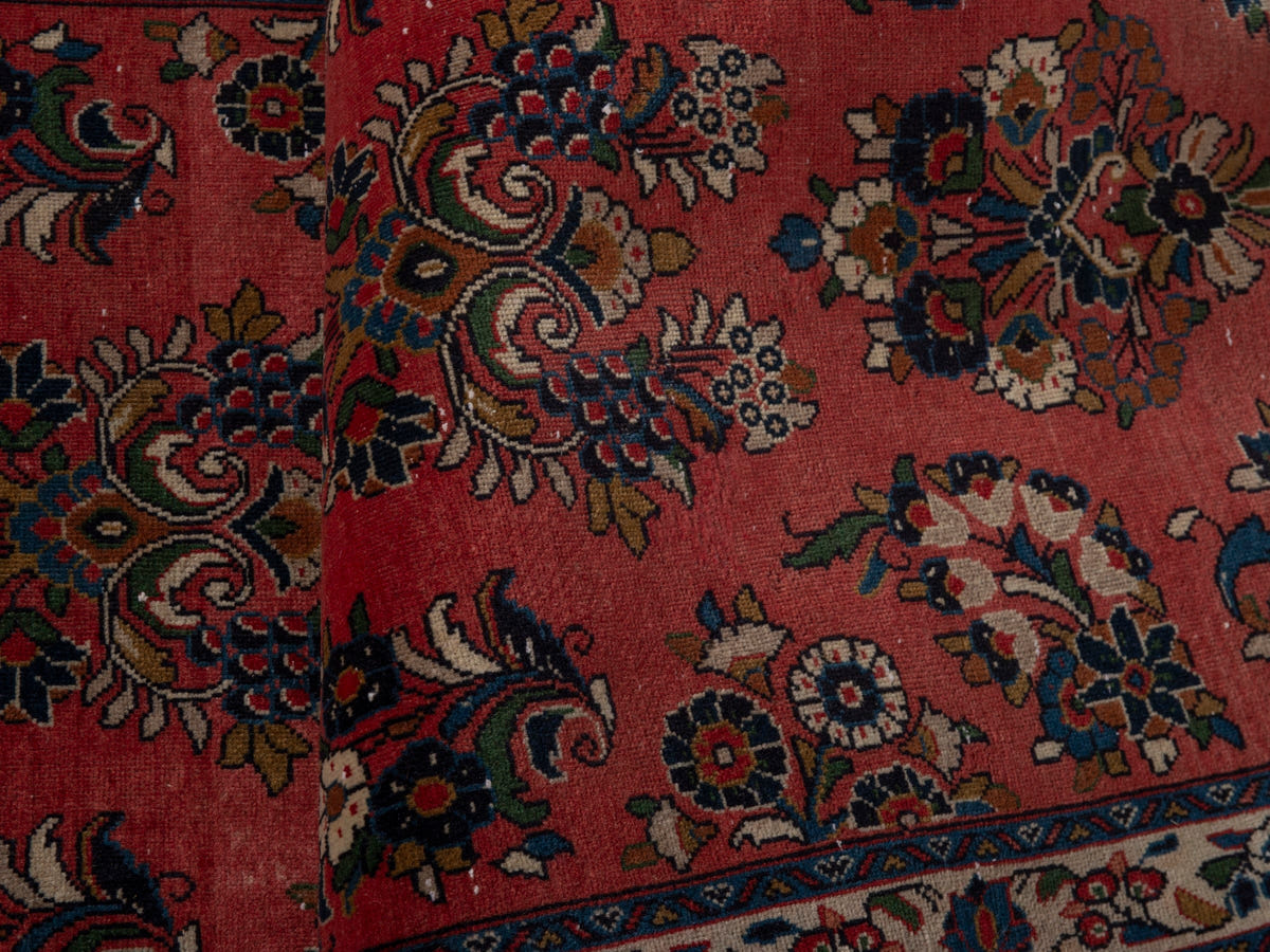 5636, Persian Sarouk Runner Rug