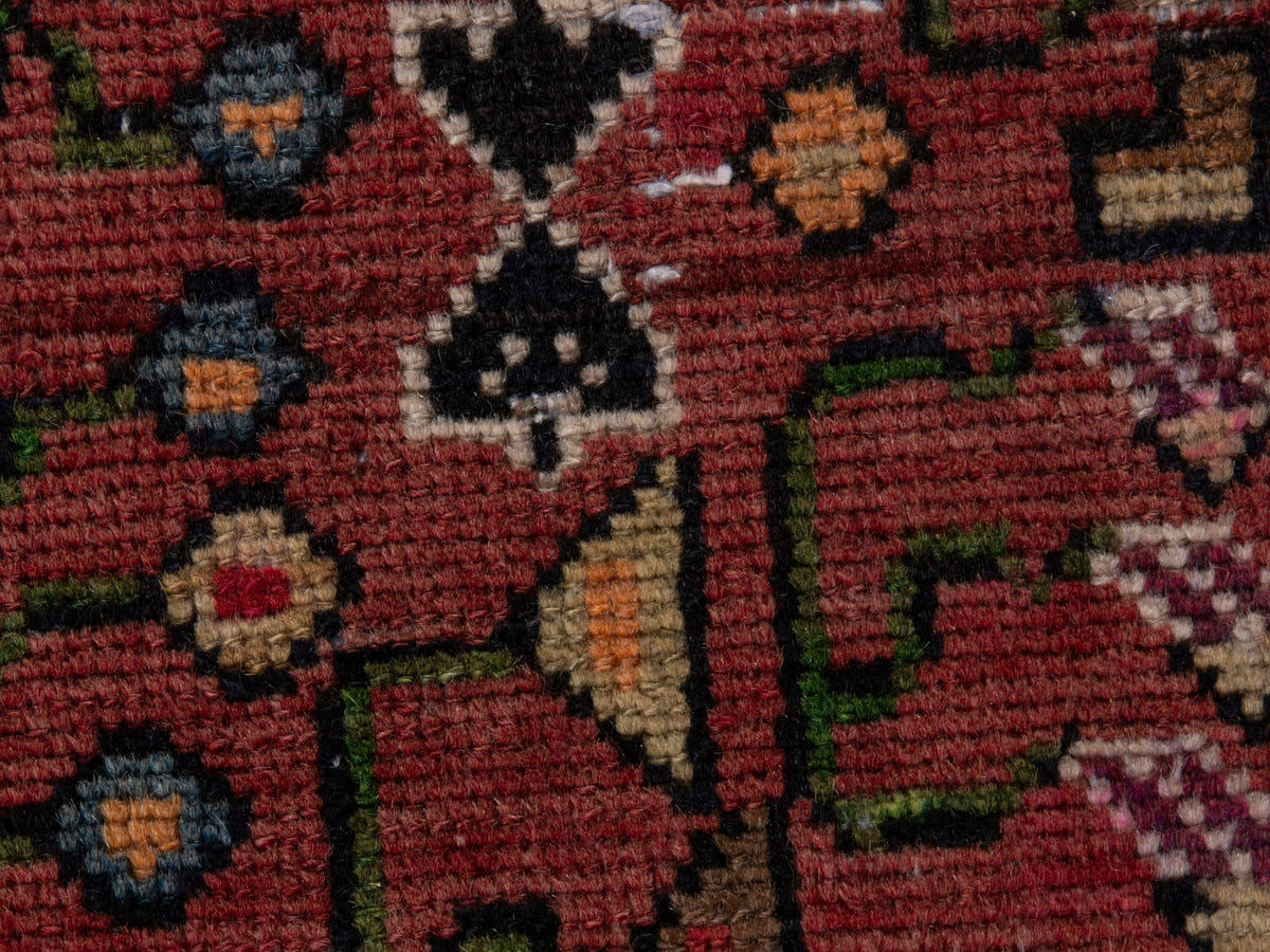 5637, Persian Hamadan Runner Rug