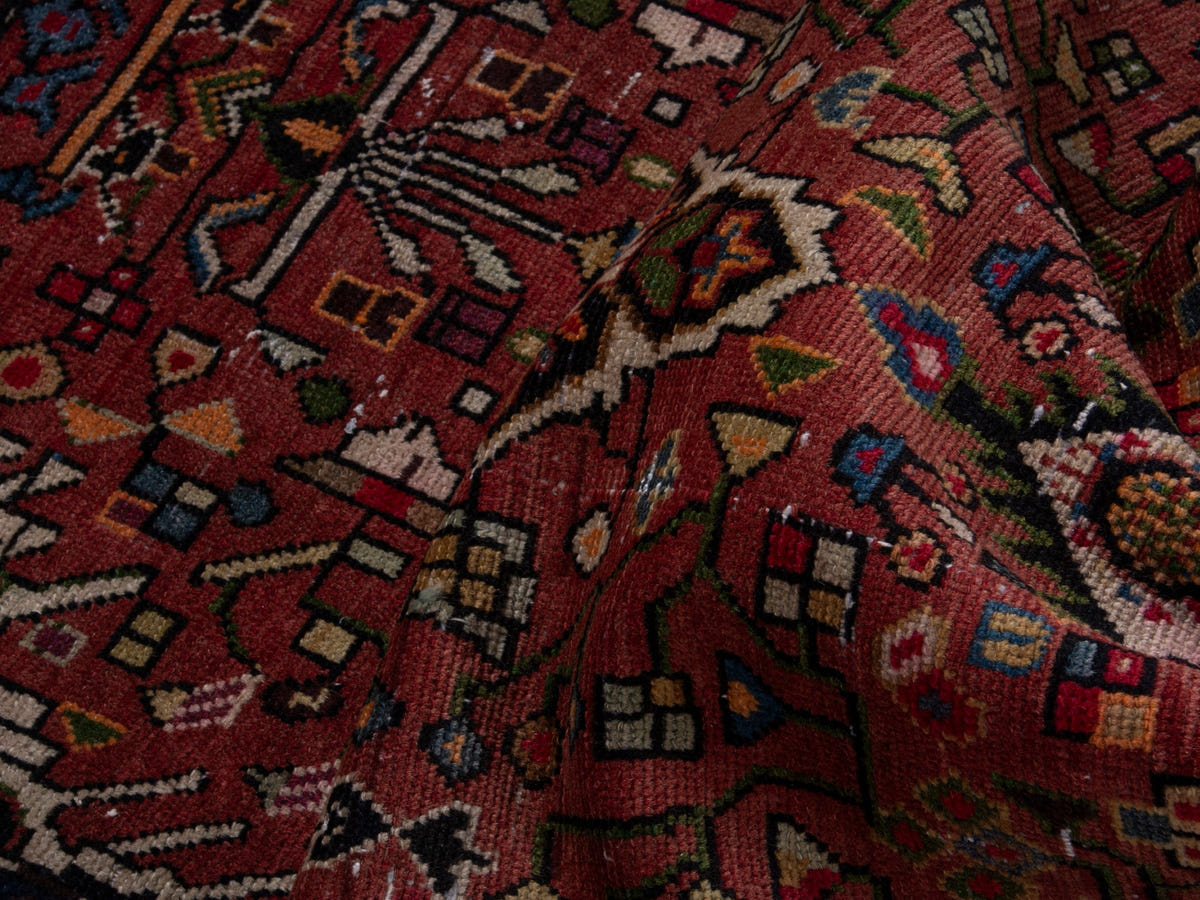 5637, Persian Hamadan Runner Rug