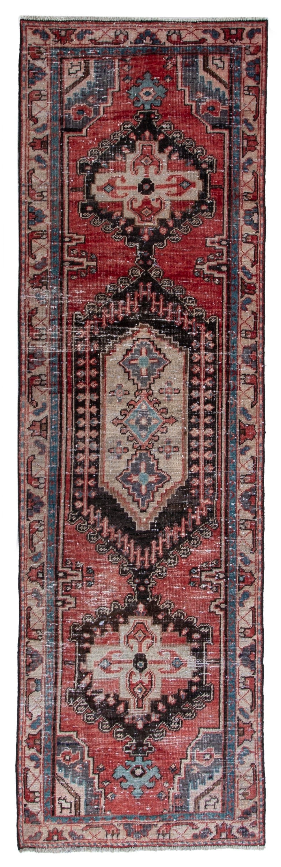 5639, Persian Hamadan Runner Rug