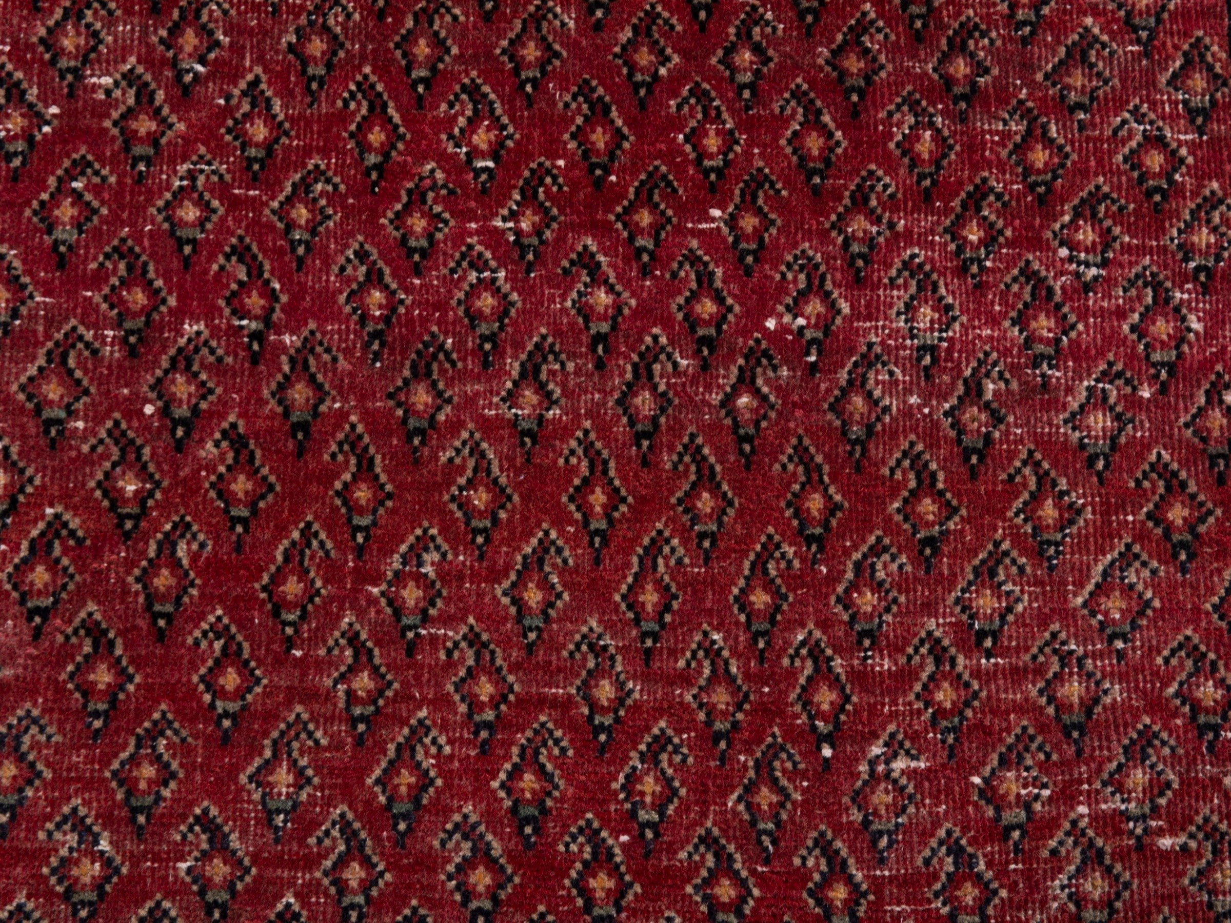 Persian Arak runner rug in deep red and burgundy, view 12 of 18