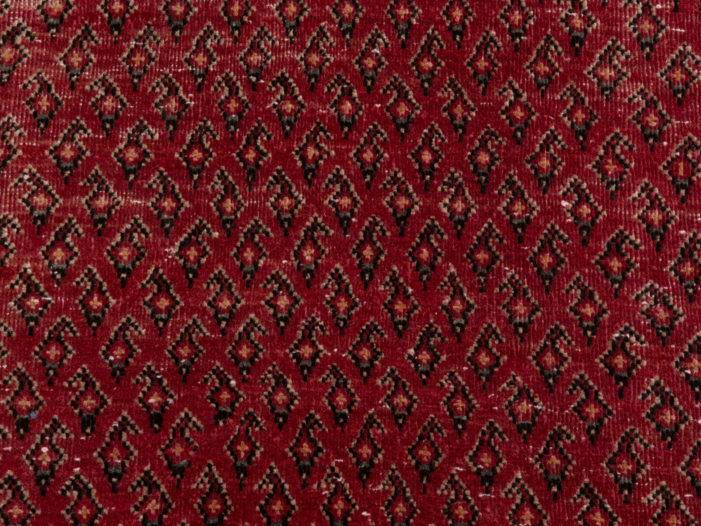 Persian Arak runner rug in deep red and burgundy, view 13 of 18