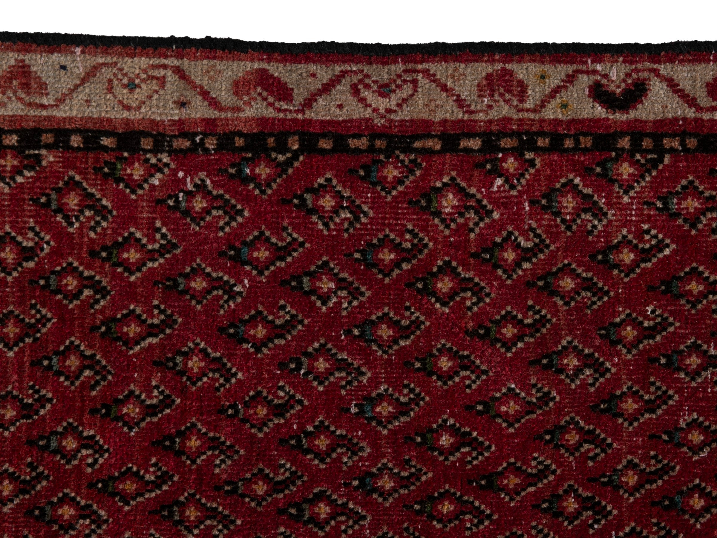 Persian Arak runner rug in deep red and burgundy, view 10 of 18