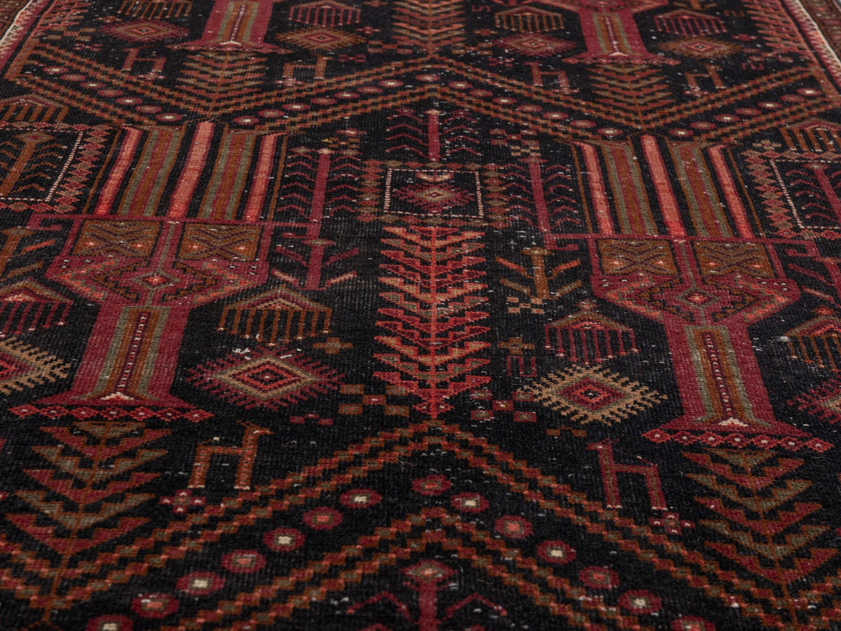 5643, Persian Baluch Runner Rug