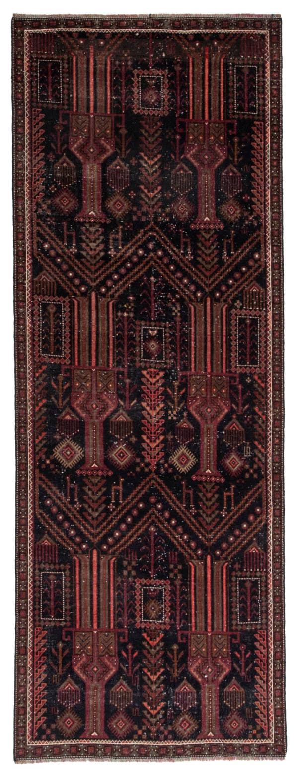 5643, Persian Baluch Runner Rug