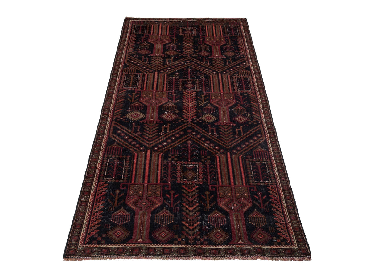 5643, Persian Baluch Runner Rug