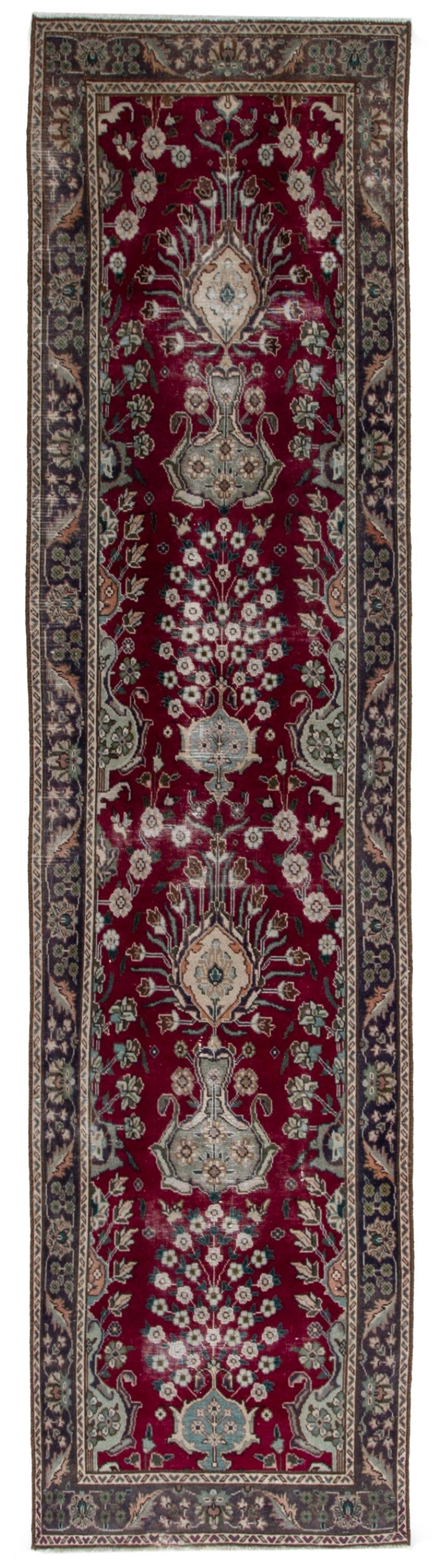 5646, Persian Tabriz Runner Rug