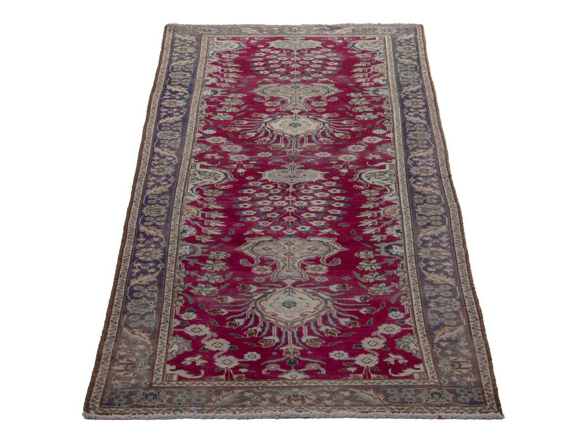 5646, Persian Tabriz Runner Rug