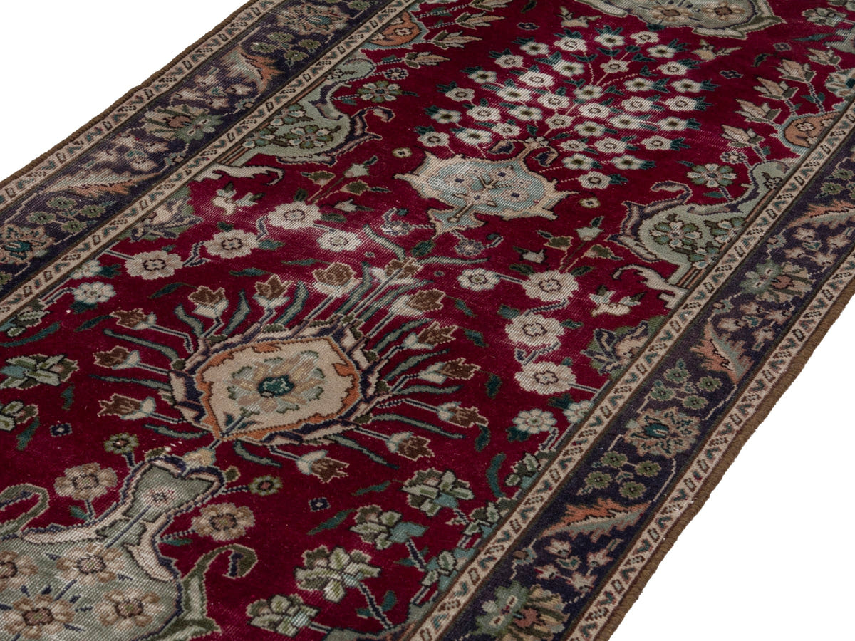 5646, Persian Tabriz Runner Rug
