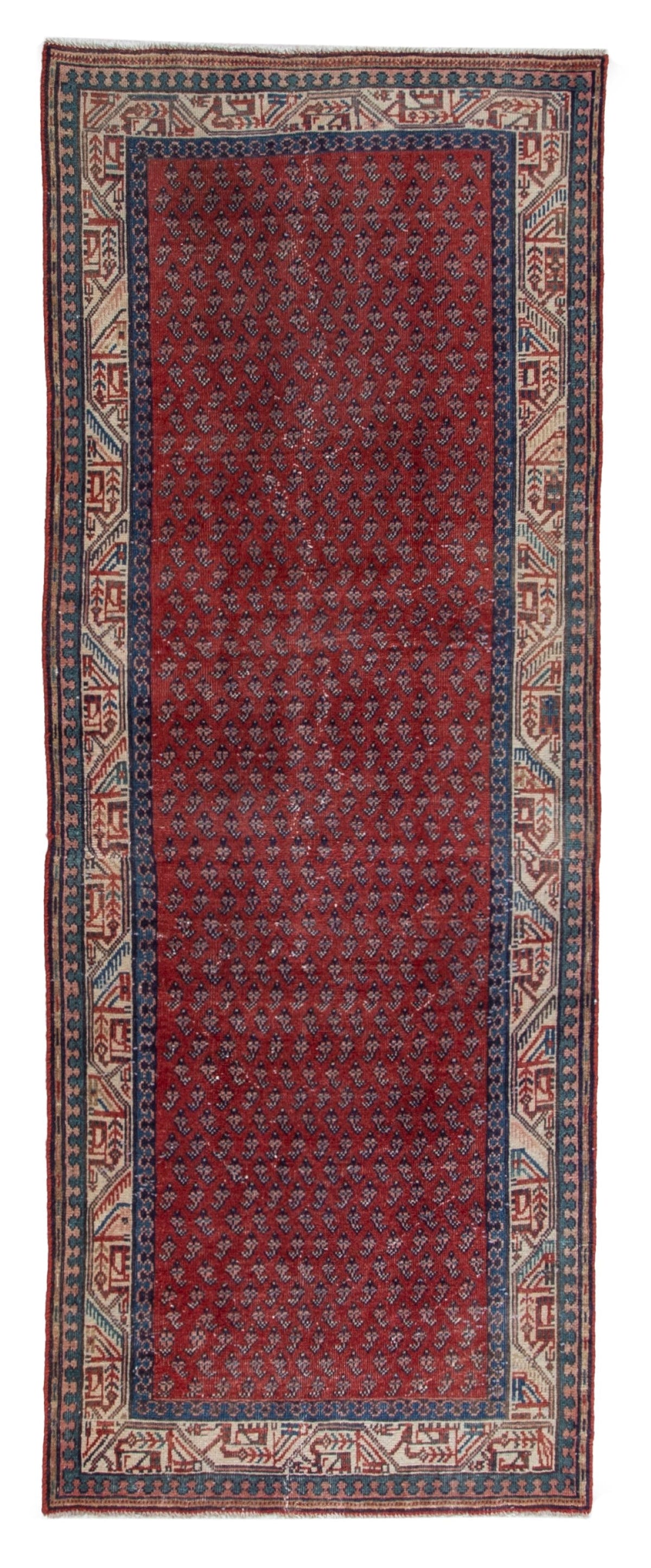 5655, Persian Botteh Runner Rug