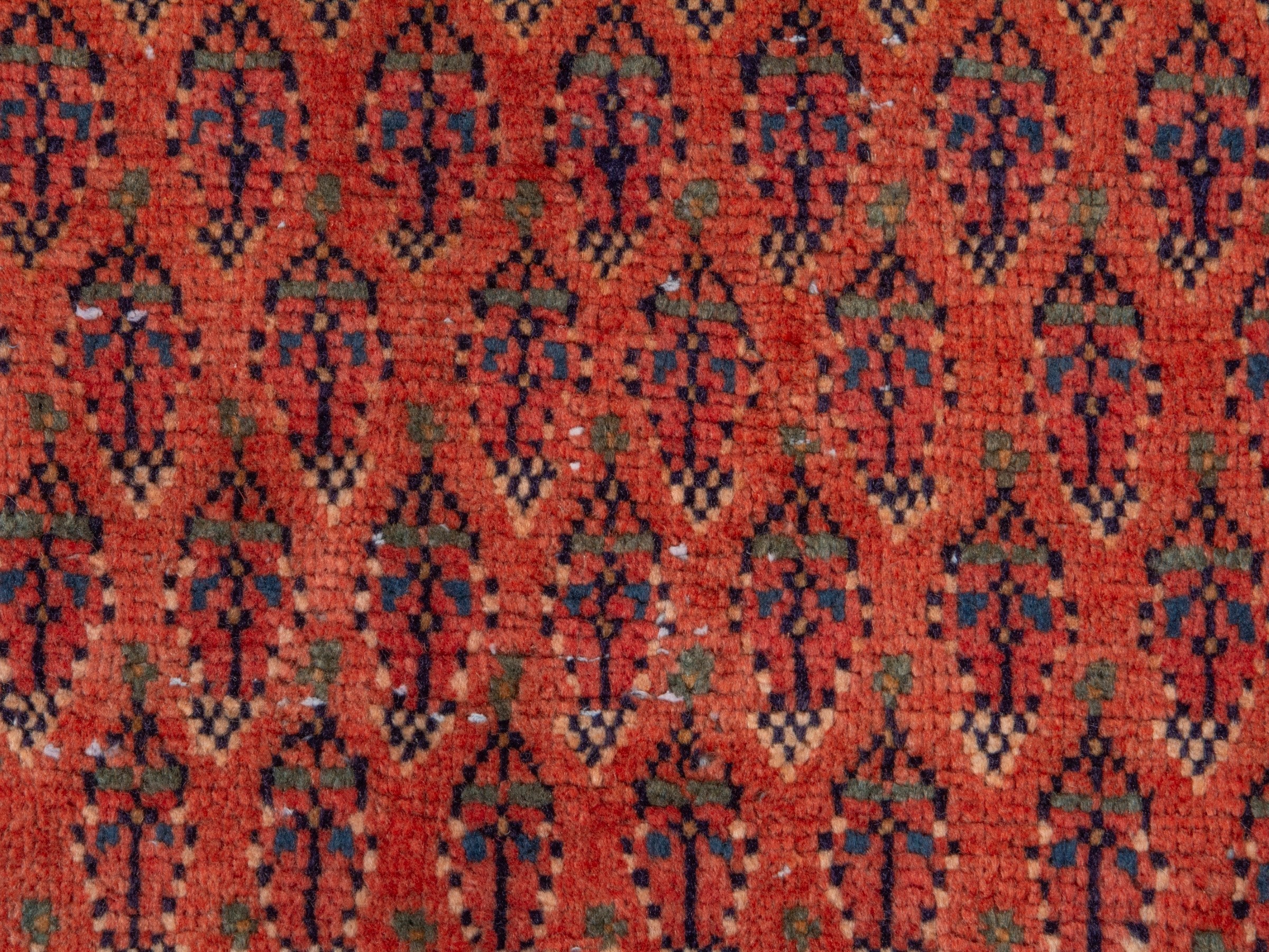 Persian Botteh runner rug in faded red and charcoal, view 11 of 18