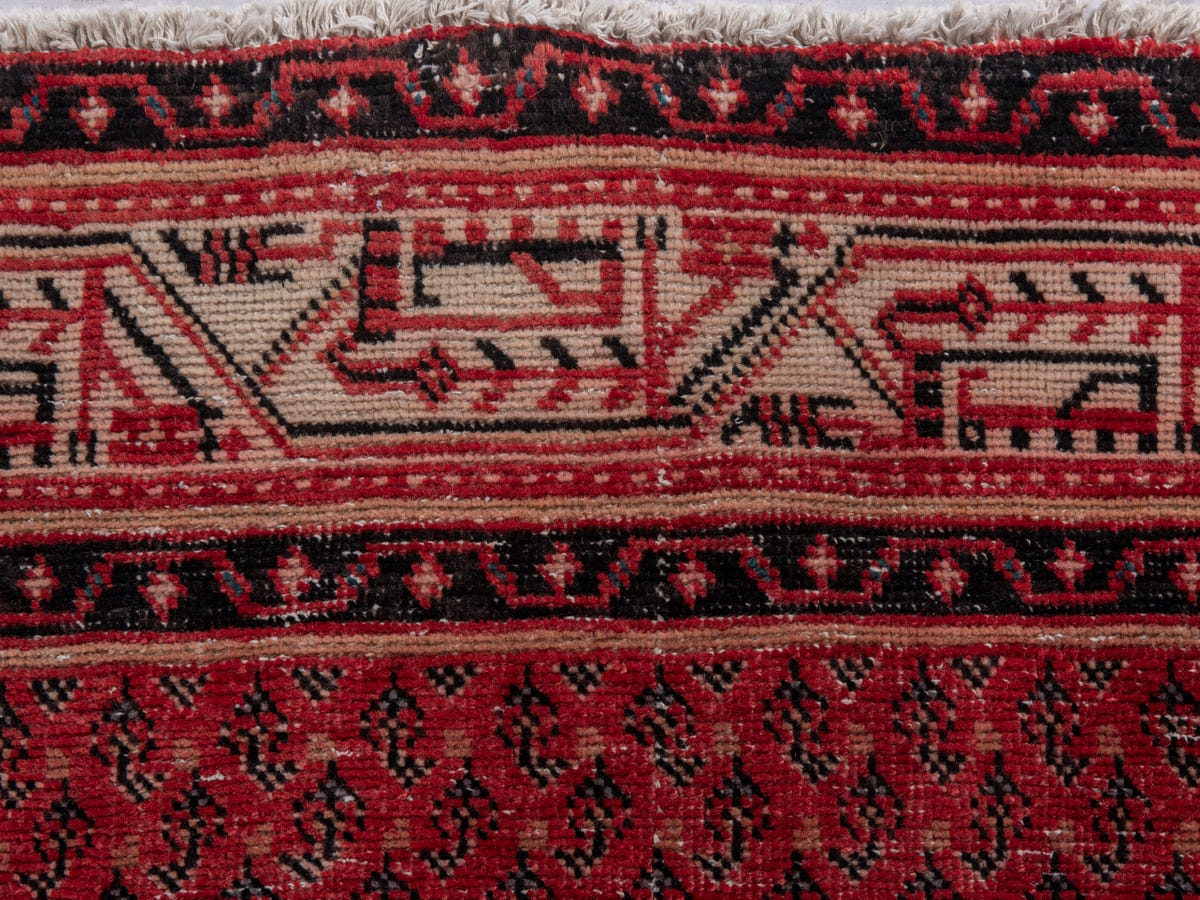 5666, Persian Botteh Runner Rug