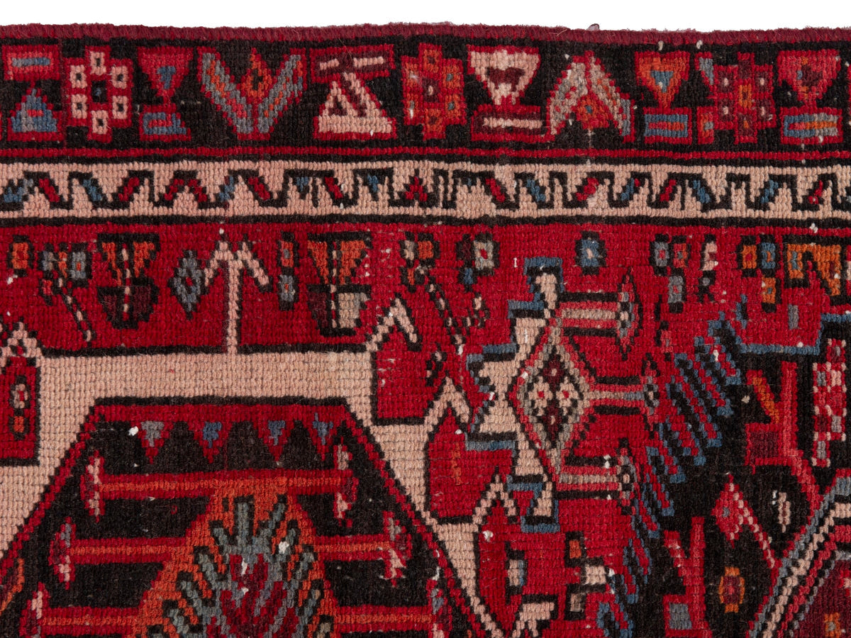 5672, Persian Gharajeh Runner Rug