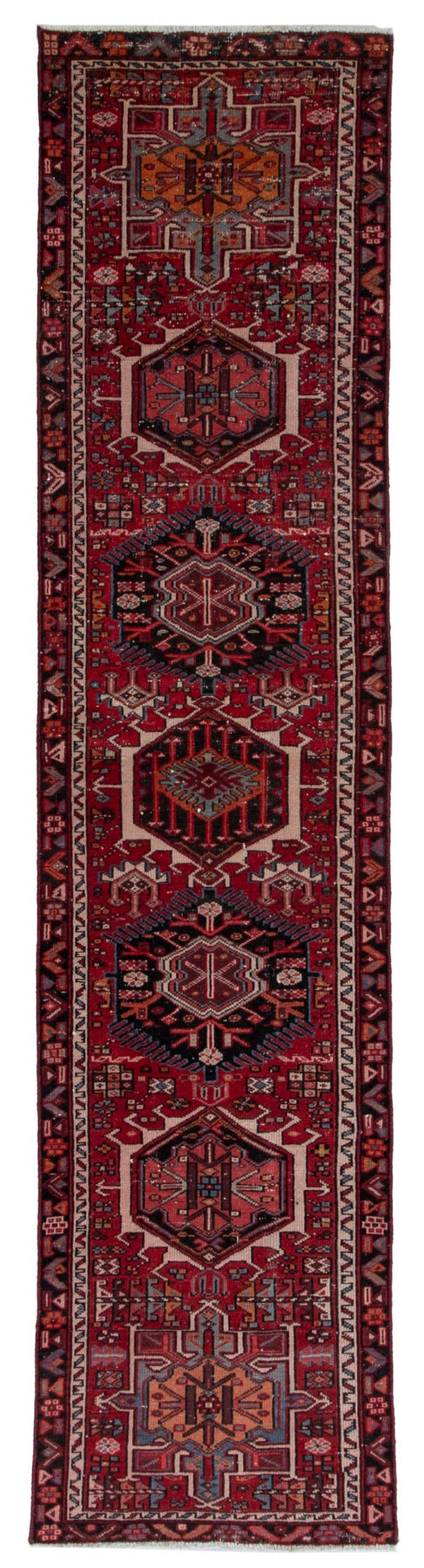 5672, Persian Gharajeh Runner Rug