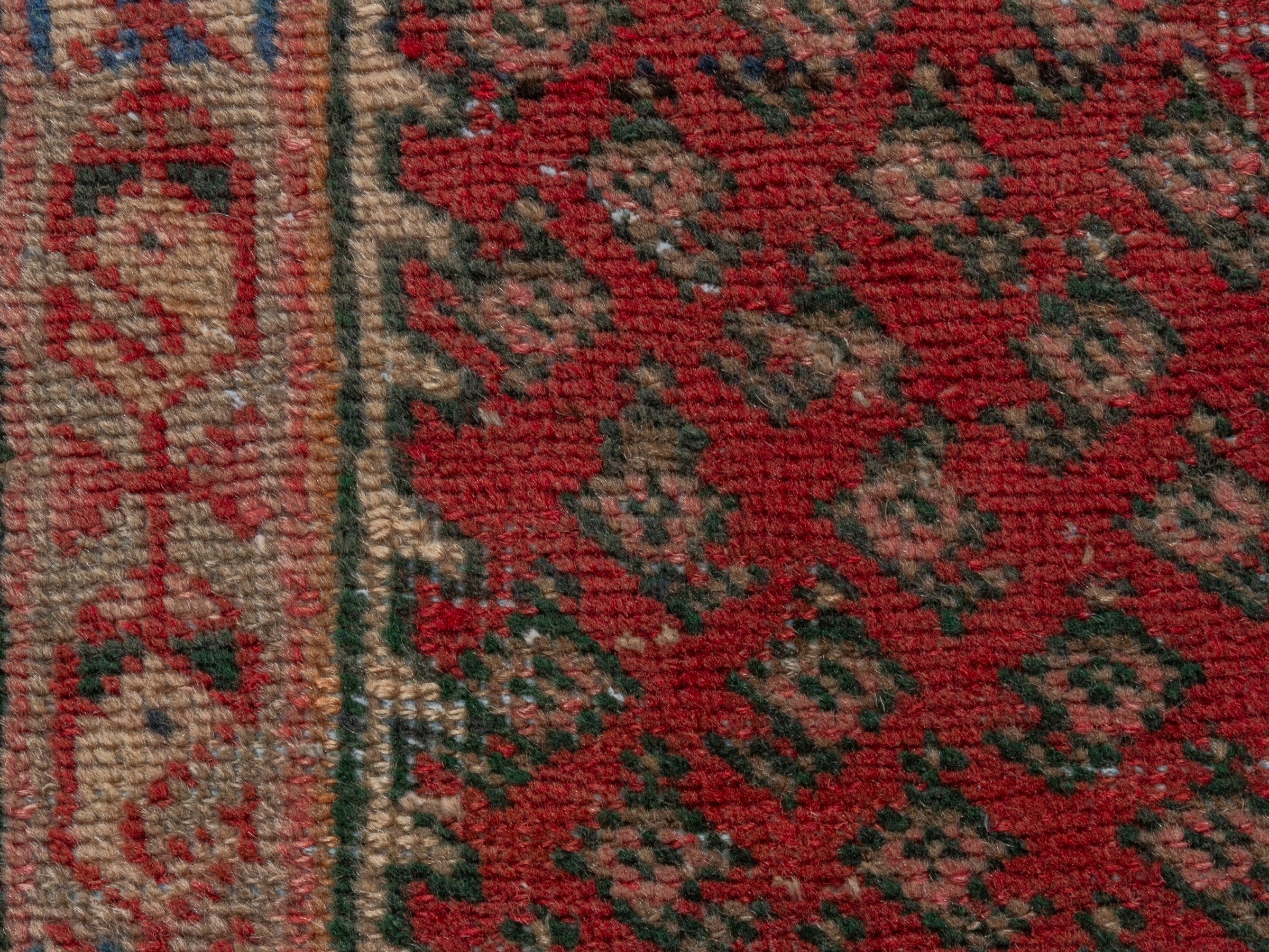 Persian Arak accent rug in deep red and tan, view 13 of 17